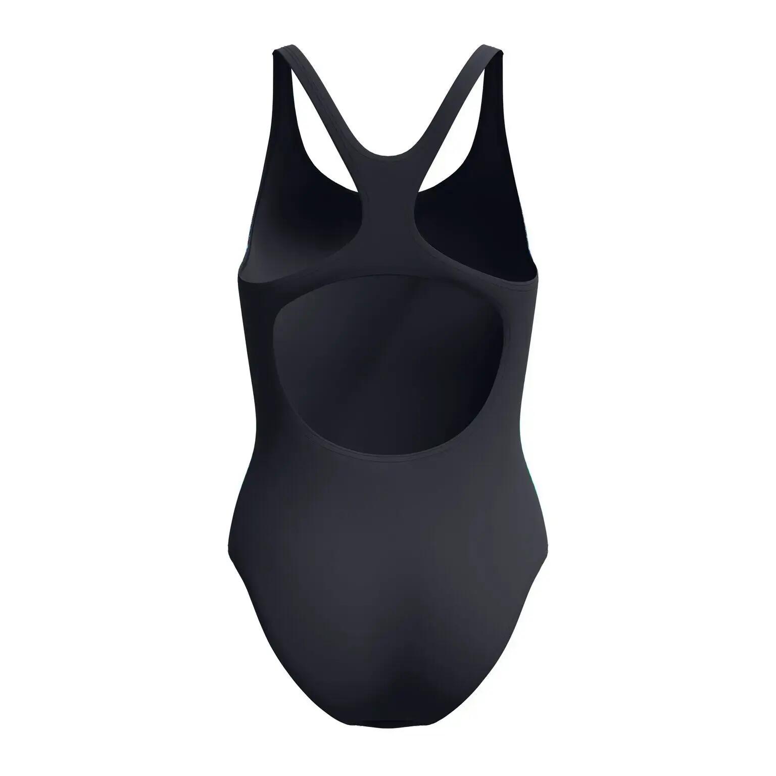 Speedo Womens Print Medalist Swimsuit - Anthracite Grey 6/7
