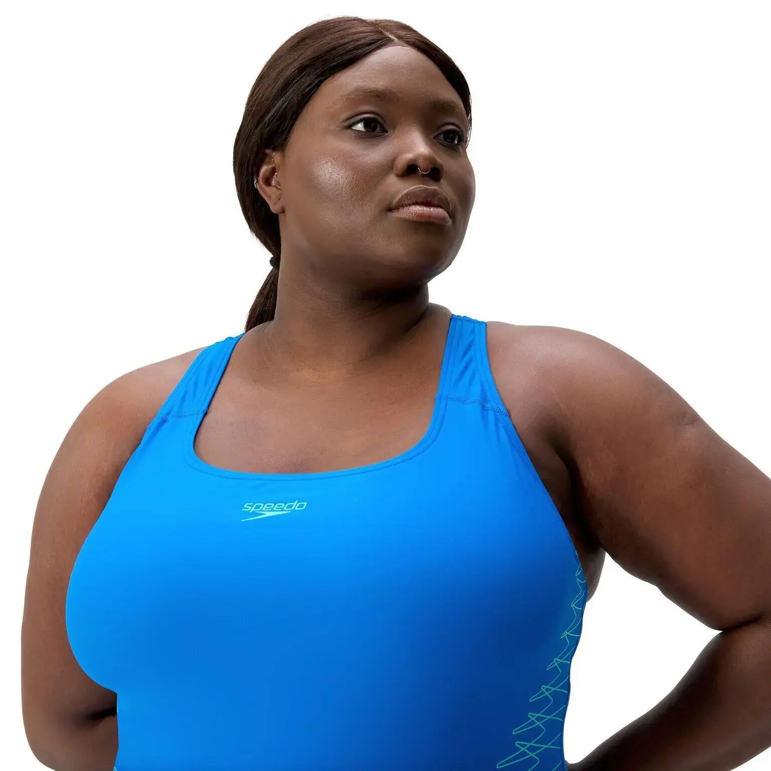 Maillot de bain galbant Speedo Eco Enduraflex Placement Medalist +size Bleu 6/7