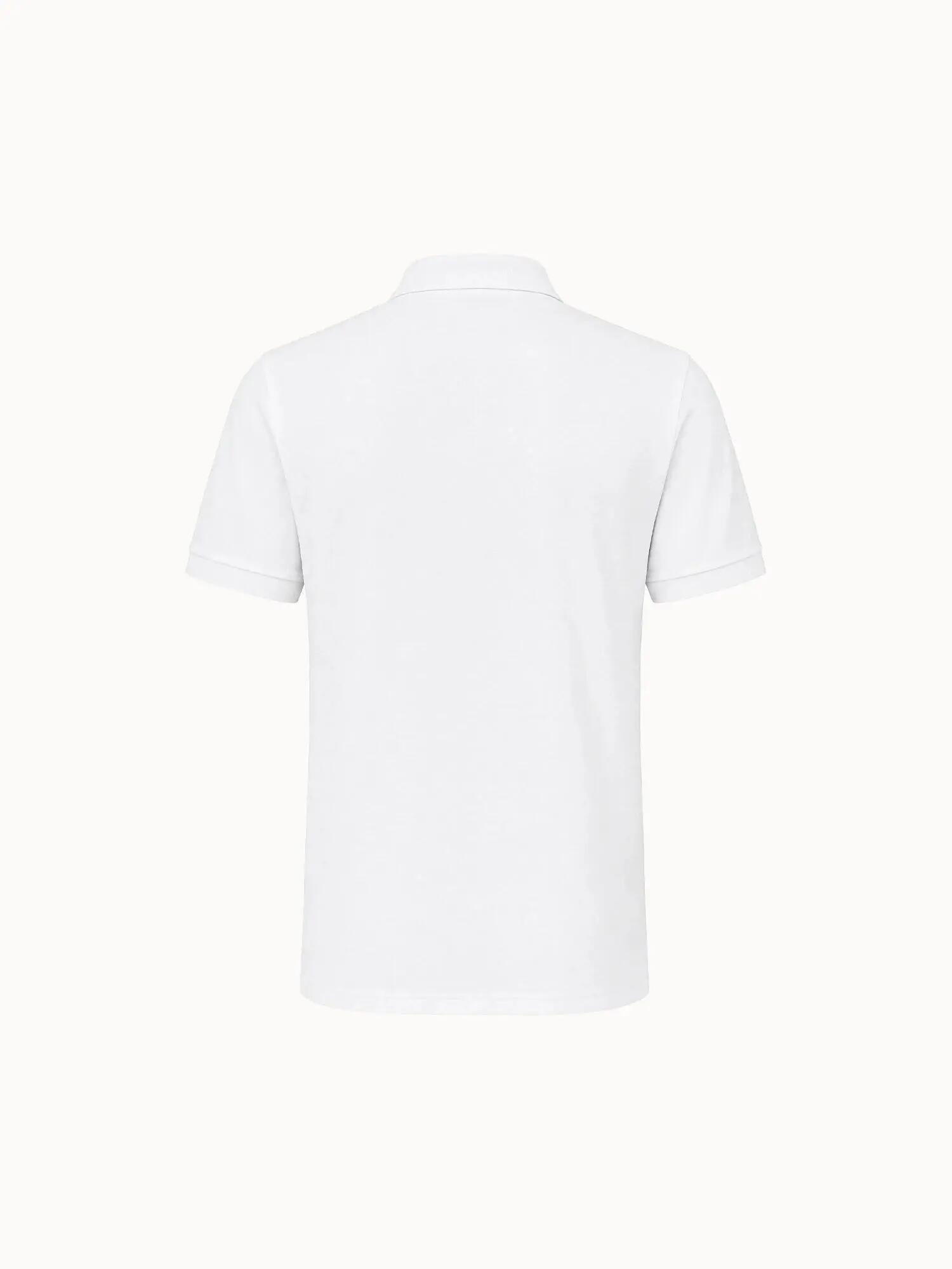 Polo demi-zippé en jersey de coton épais TRICOLORES 3/5