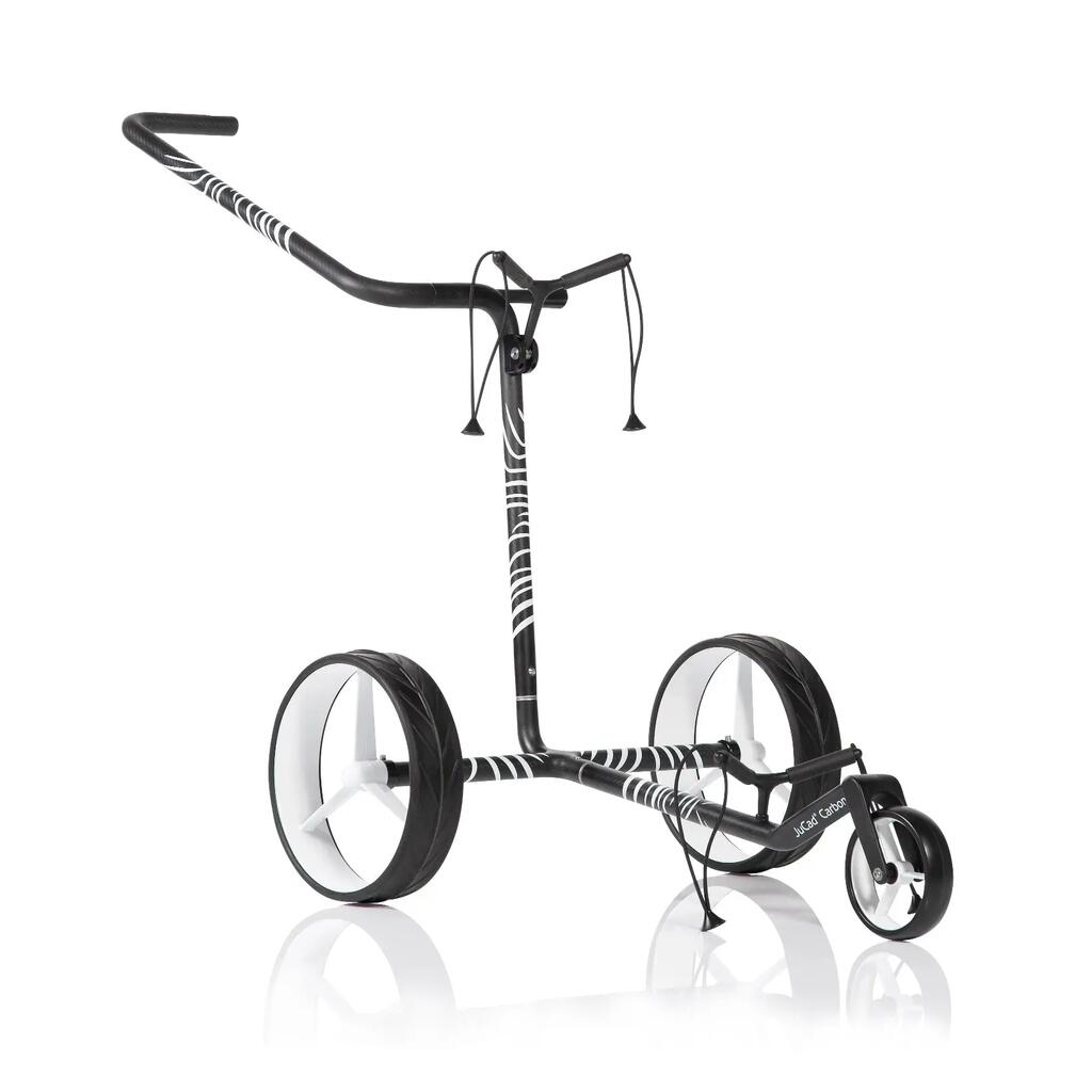 3-wheeled manual golf trolley JuCad Carbon Zèbre 3K