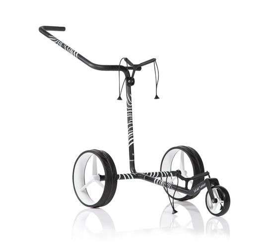 Chariot manuel de golf 3 roues JuCad Carbon Zèbre 3K