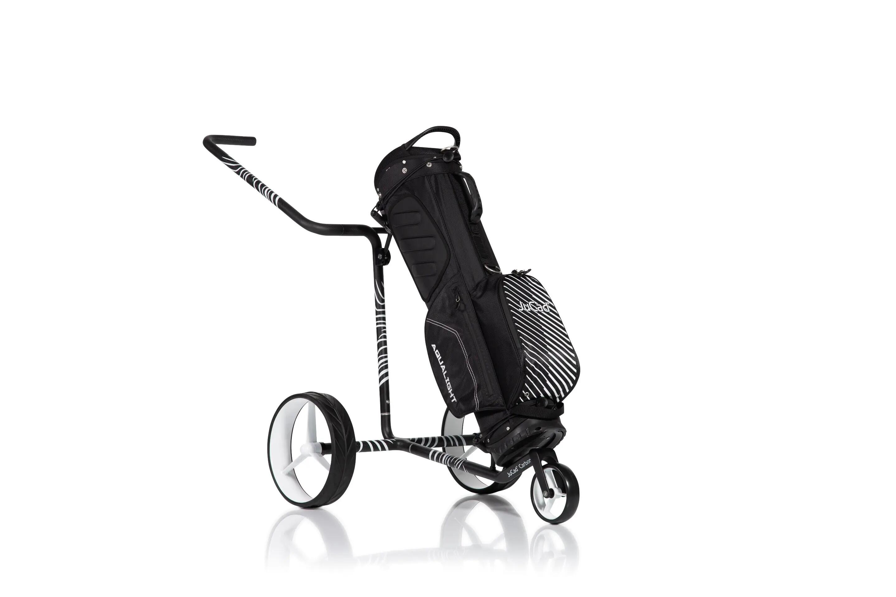 Carrello da golf manuale a 3 ruote JuCad Carbon Zèbre 3K 2/6