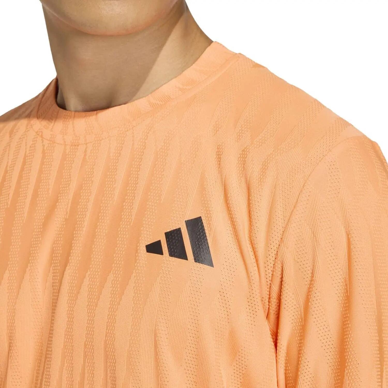 T-shirt - Tennis - Uomo - Slim Climacool+ Airchill Freelift - Arancione 3/5