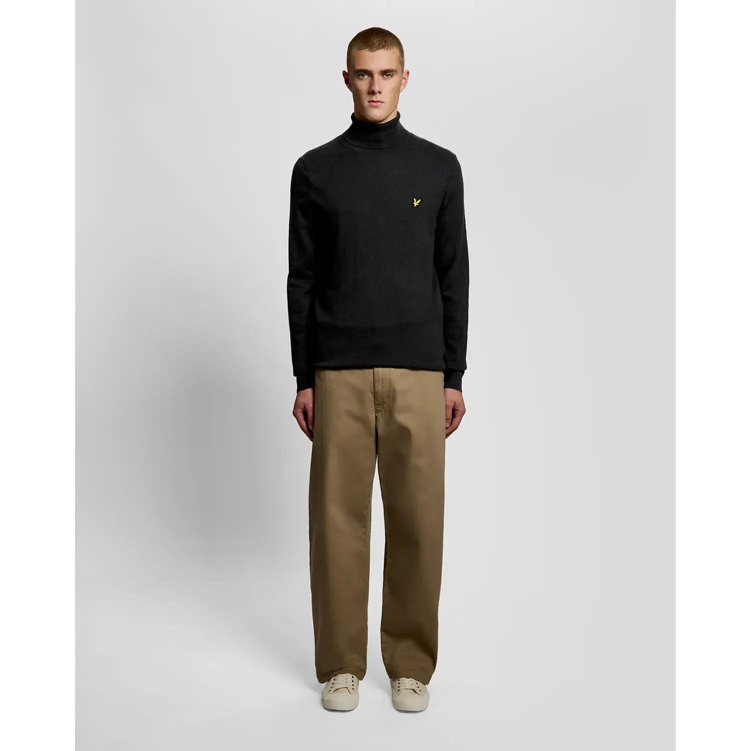 Rollkragenpullover aus Merino-Baumwolle Lyle & Scott 4/7