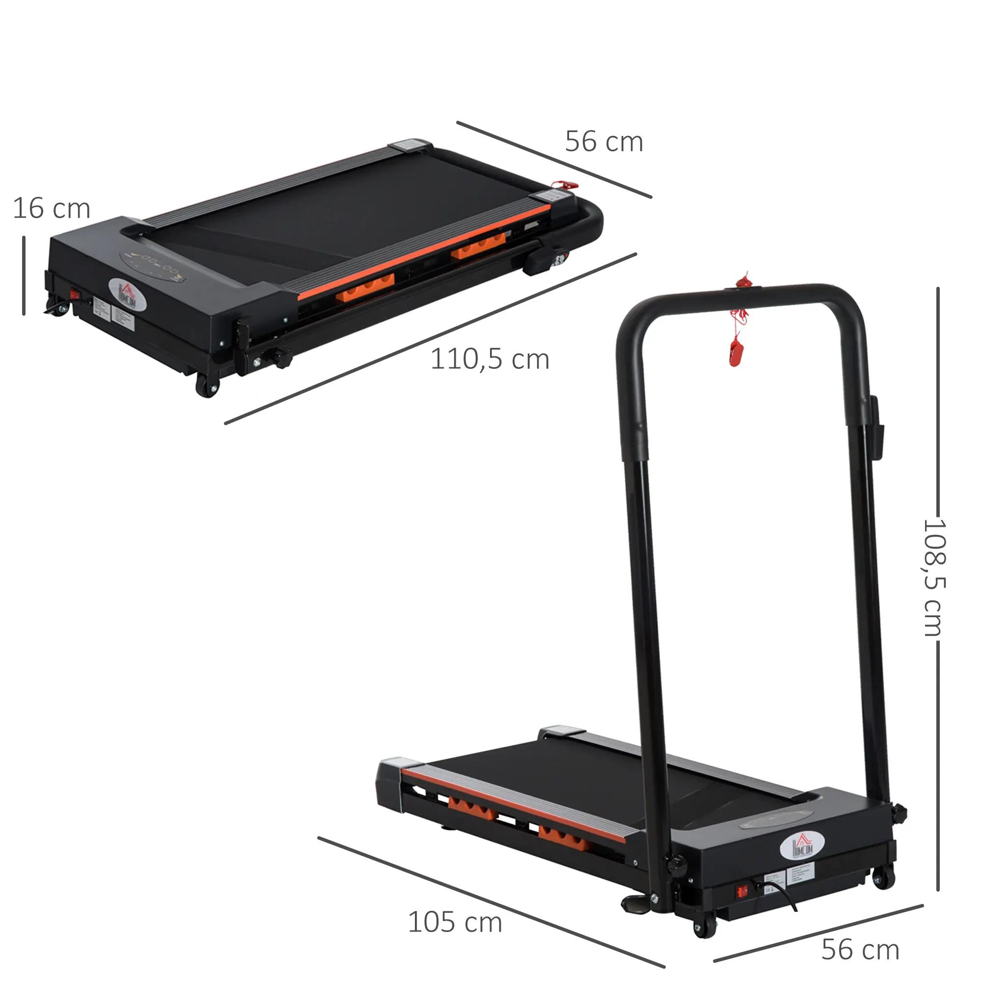 Cinta de Andar HOMCOM 105x56x108.5 cm negro 3/8