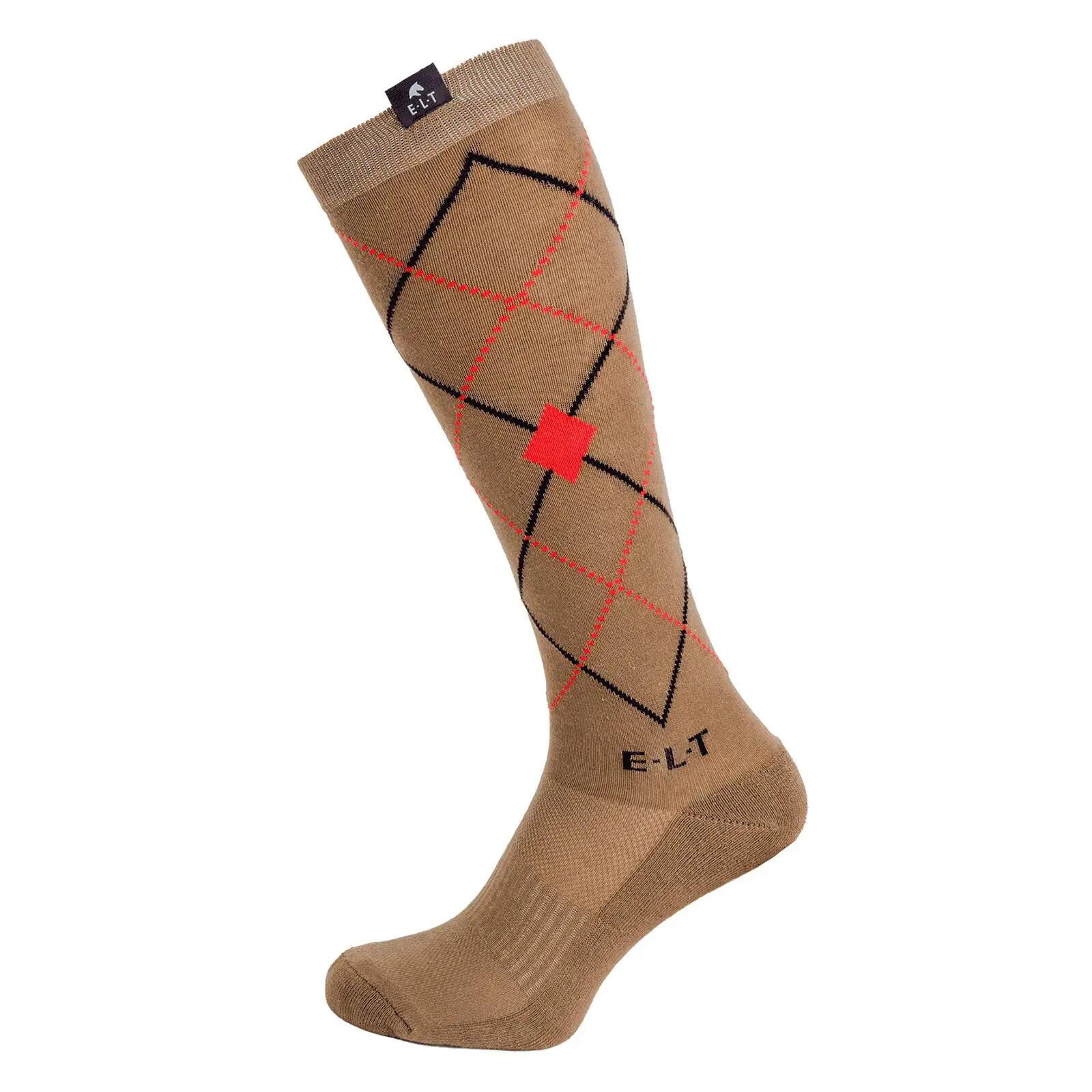Chaussettes équitation ELT Argyle 1/2