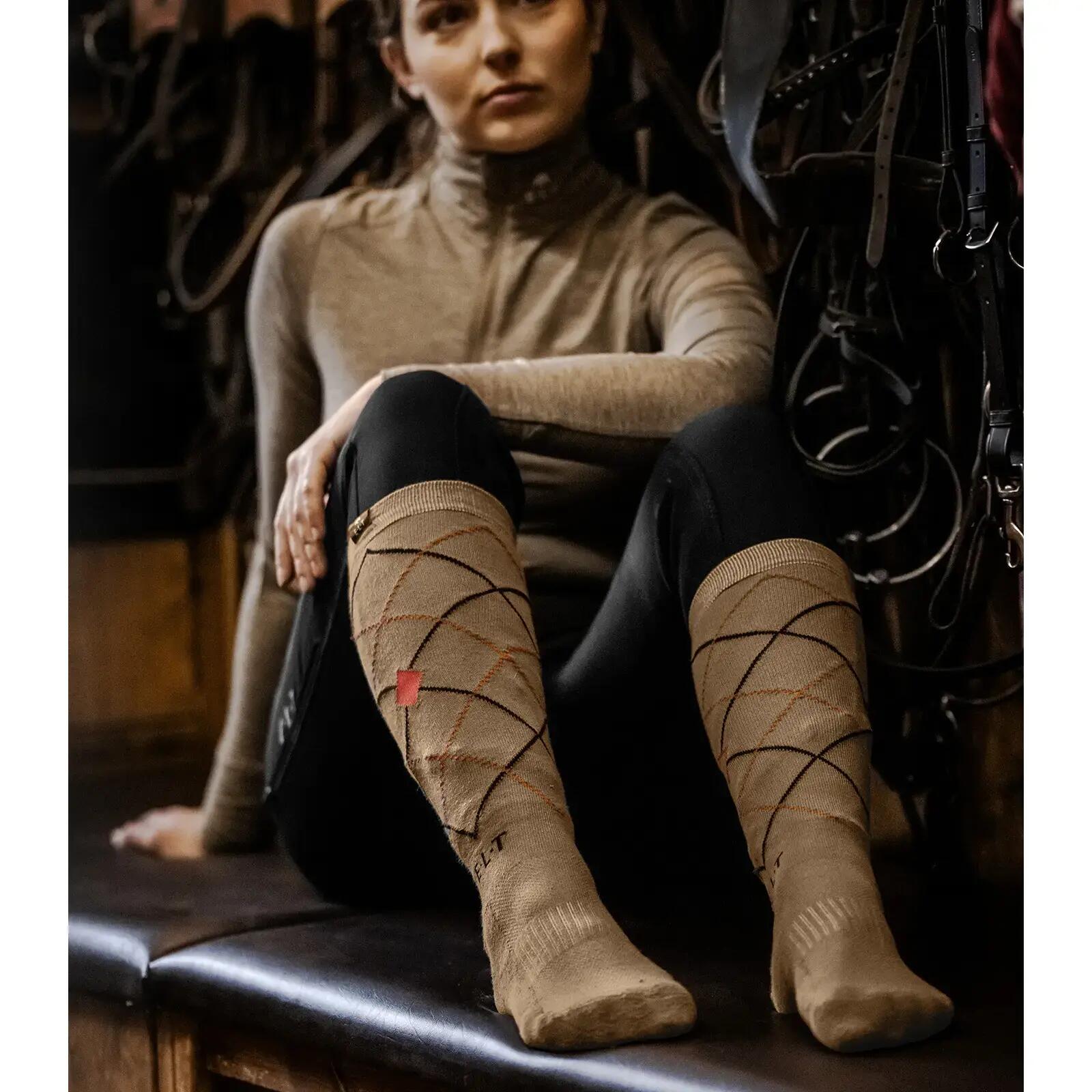 Chaussettes équitation ELT Argyle 2/2