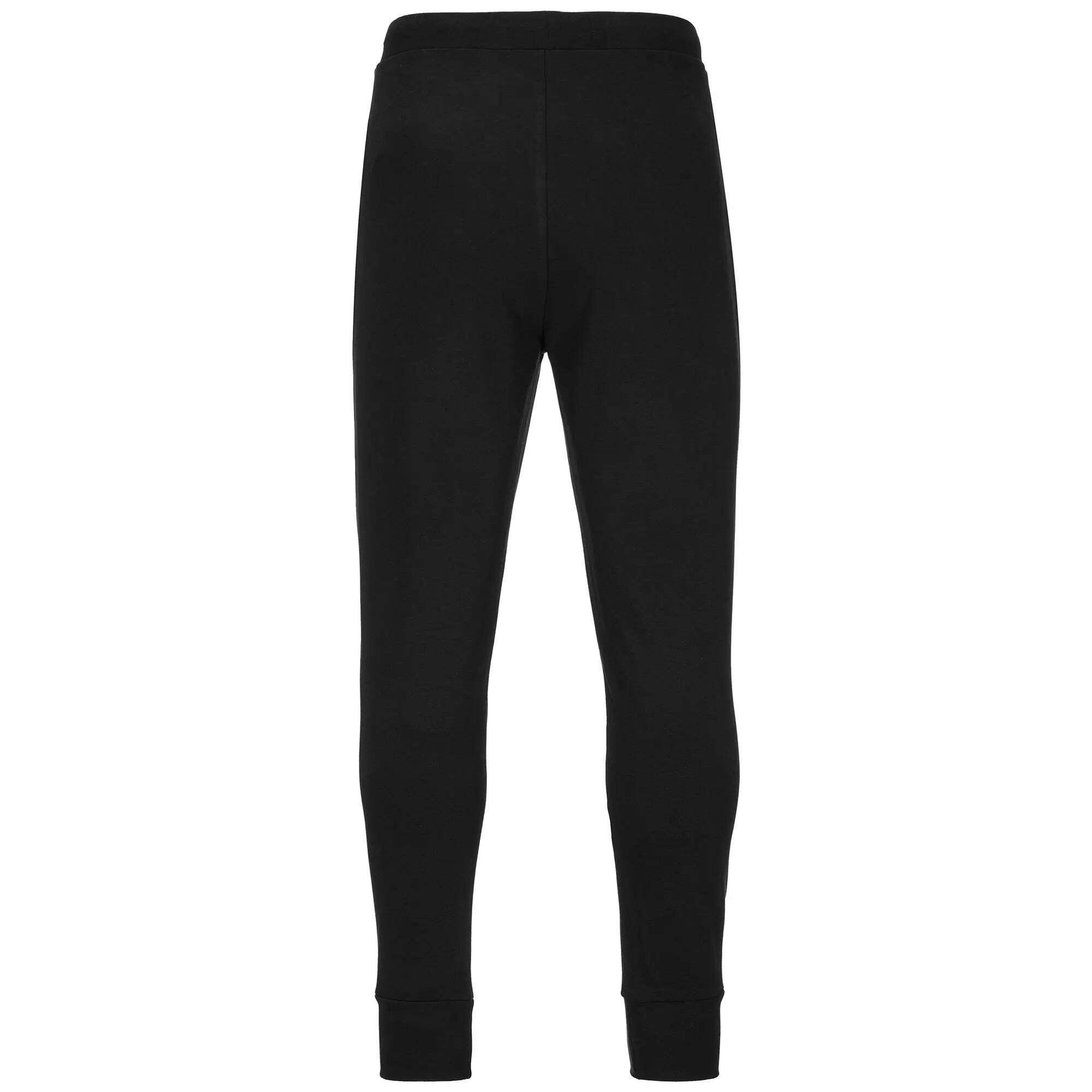 Pantaloni tuta da uomo in cotone nero da sportivo 3/4