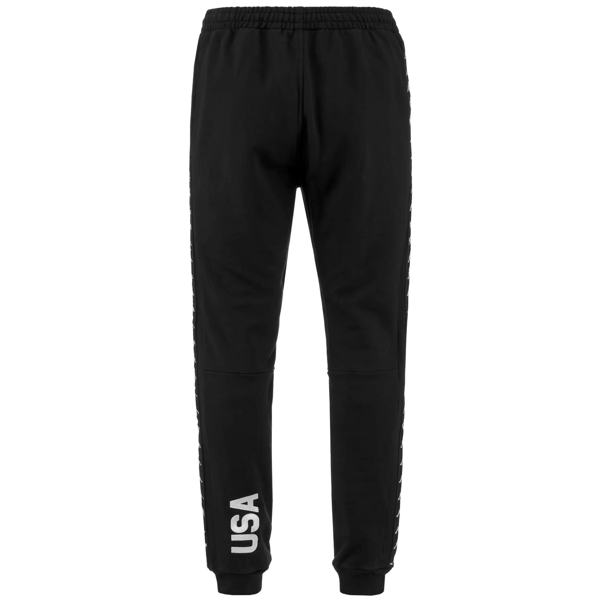 Pantaloni tuta da uomo in cotone nero da sci 3/7