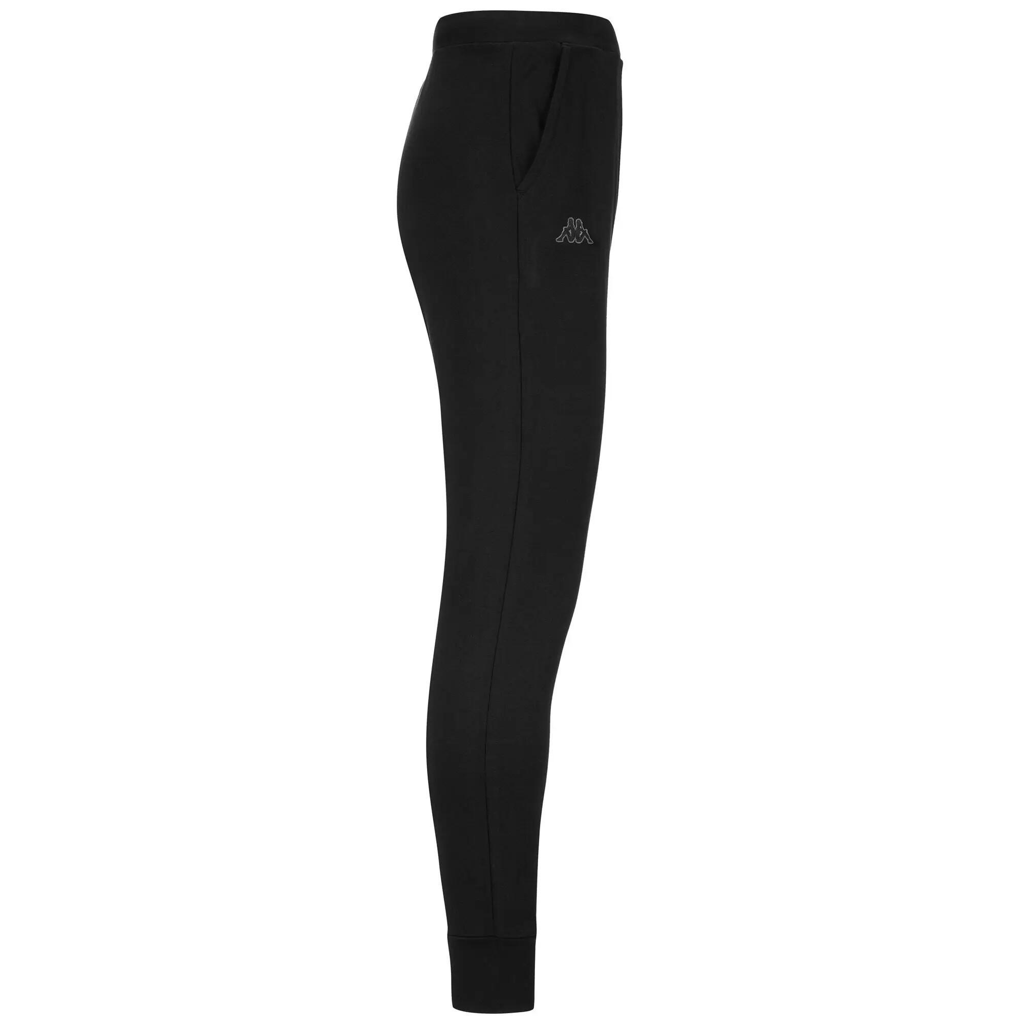 Pantaloni tuta da uomo in cotone nero da sportivo 2/4