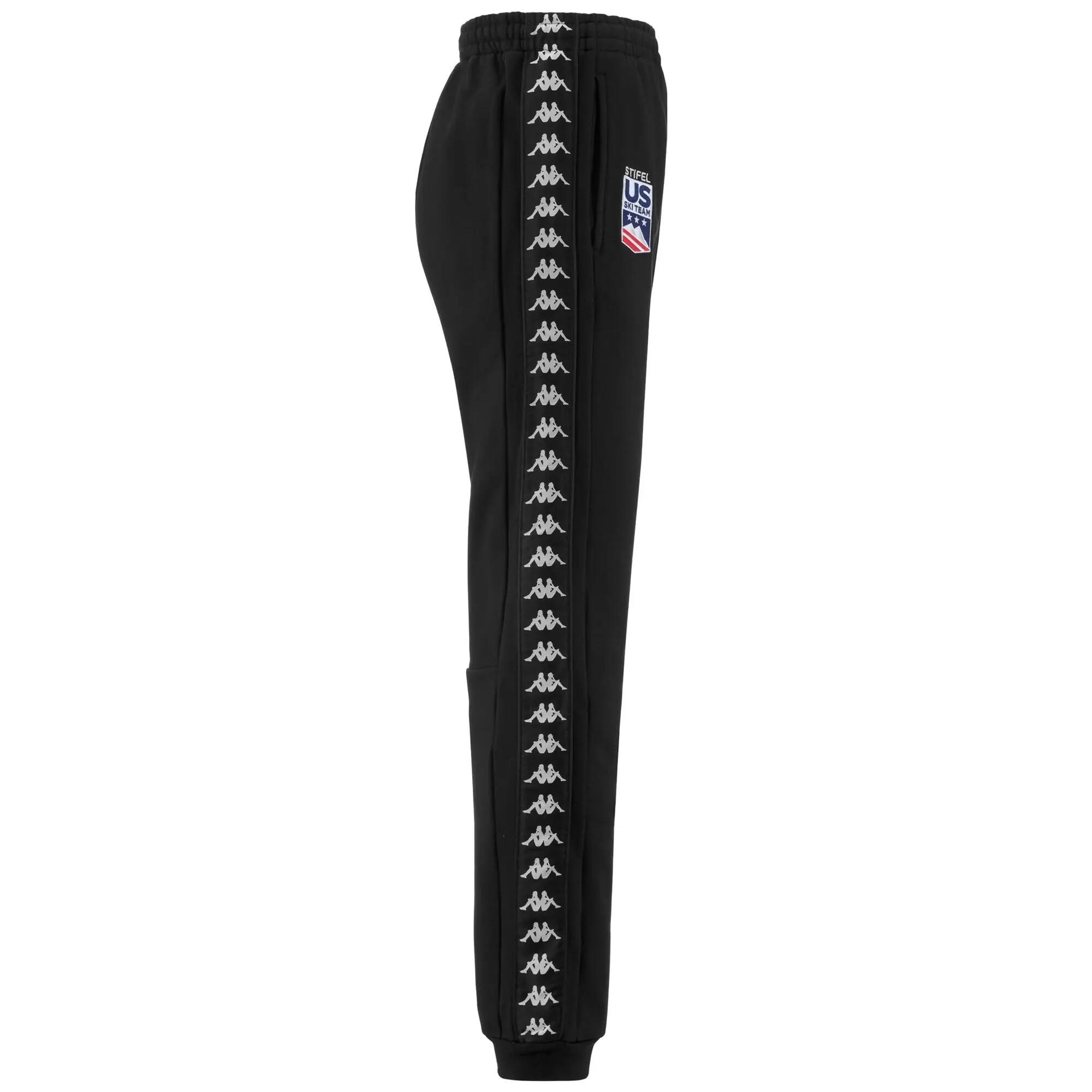 Pantaloni tuta da uomo in cotone nero da sci 2/7