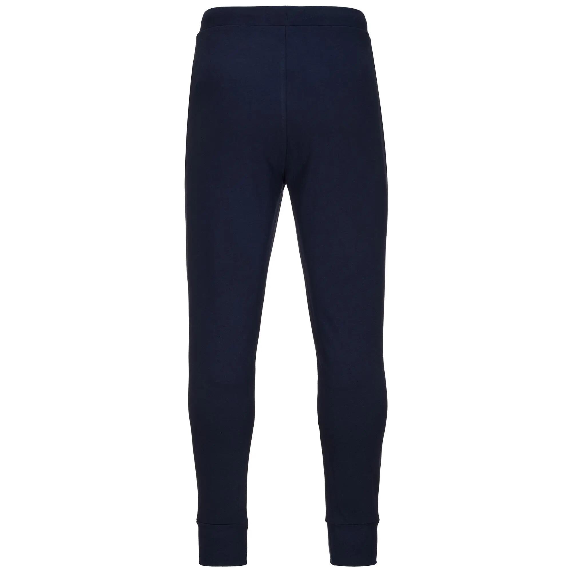 Pantaloni tuta da uomo in cotone blu da sportivo 3/4