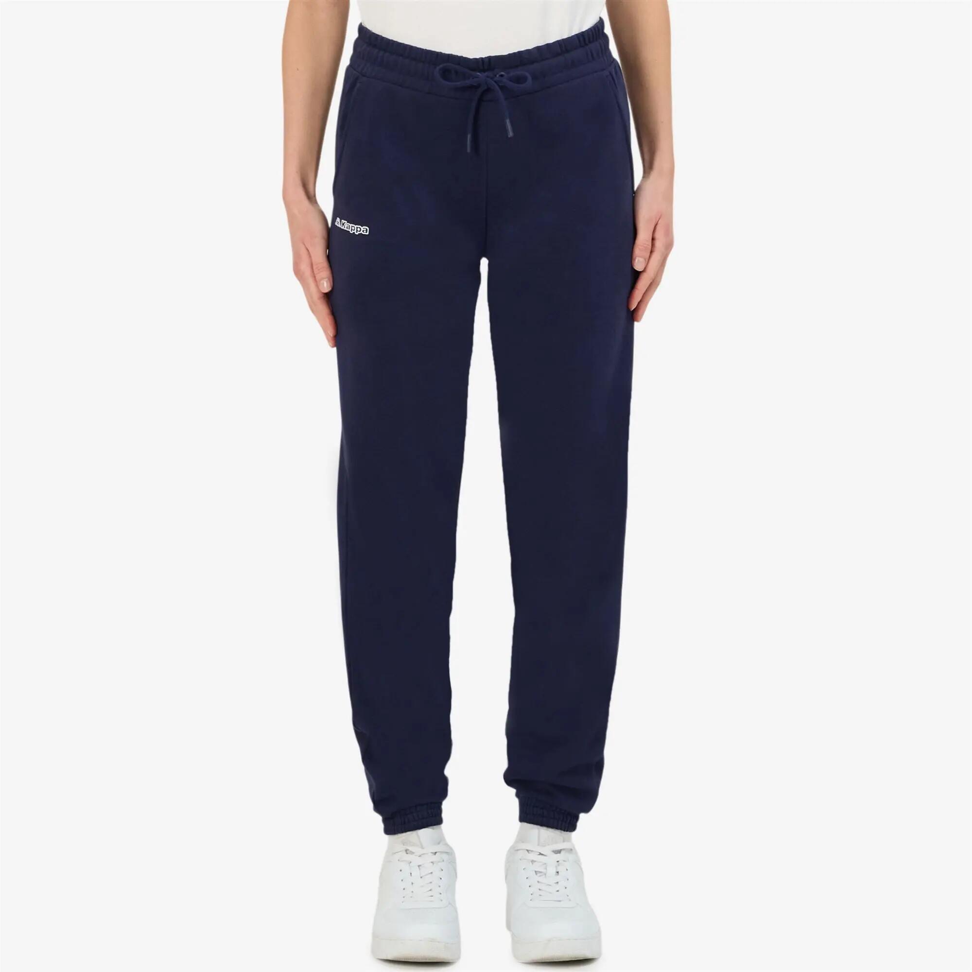 Pantaloni tuta da donna in cotone blu da sportivo 5/7