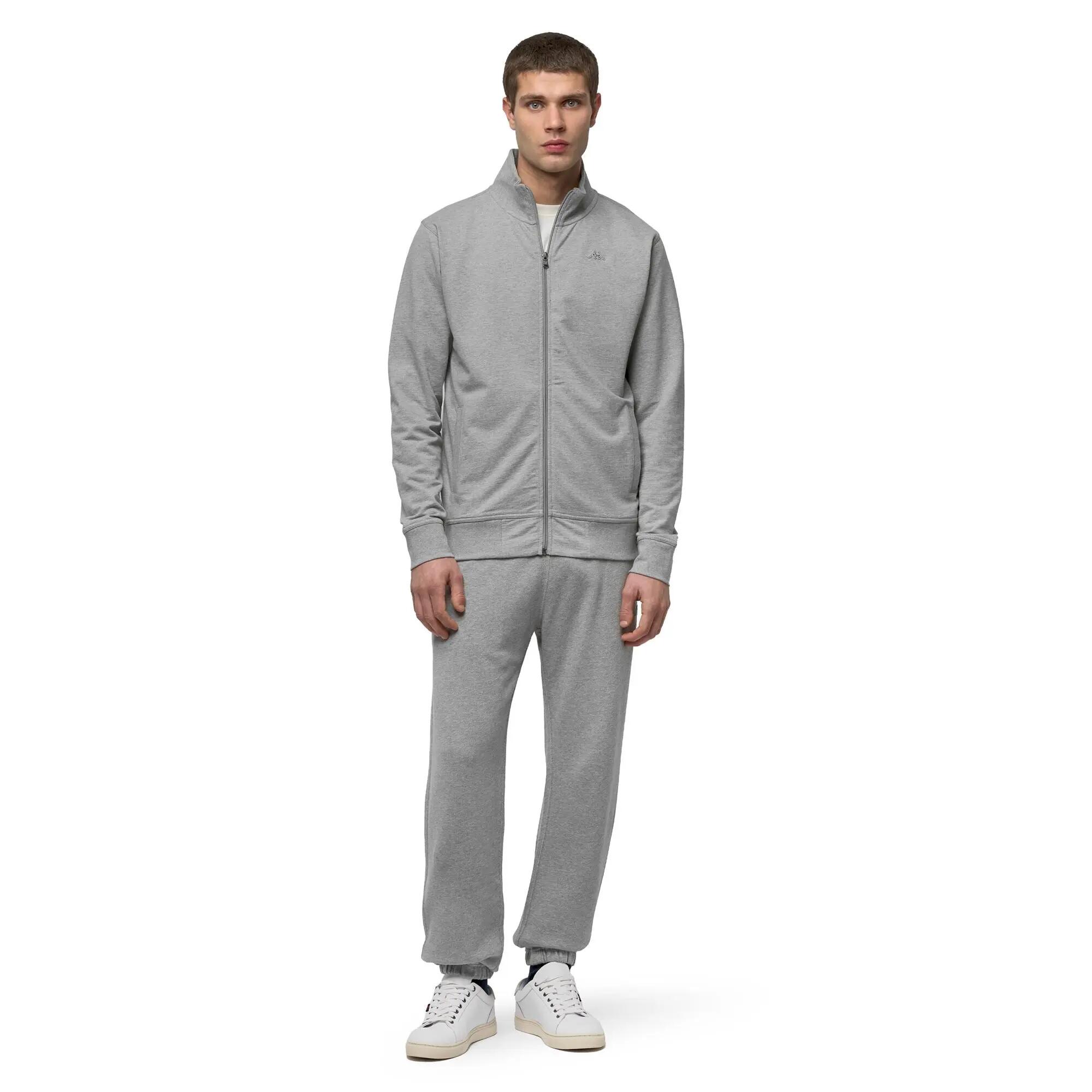Pantaloni tuta da uomo in cotone grigio da lifestyle 6/6
