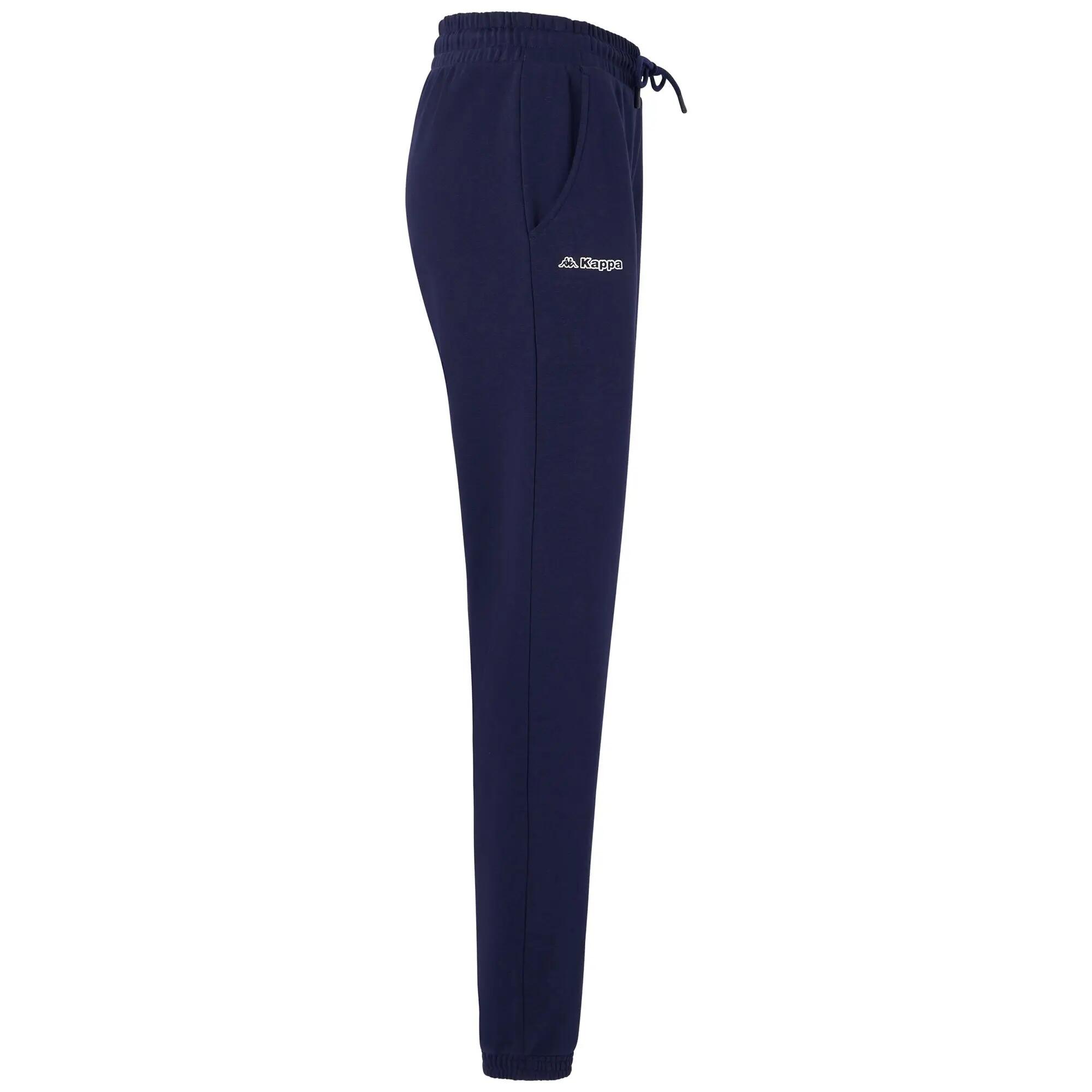 Pantaloni tuta da donna in cotone blu da sportivo 3/7