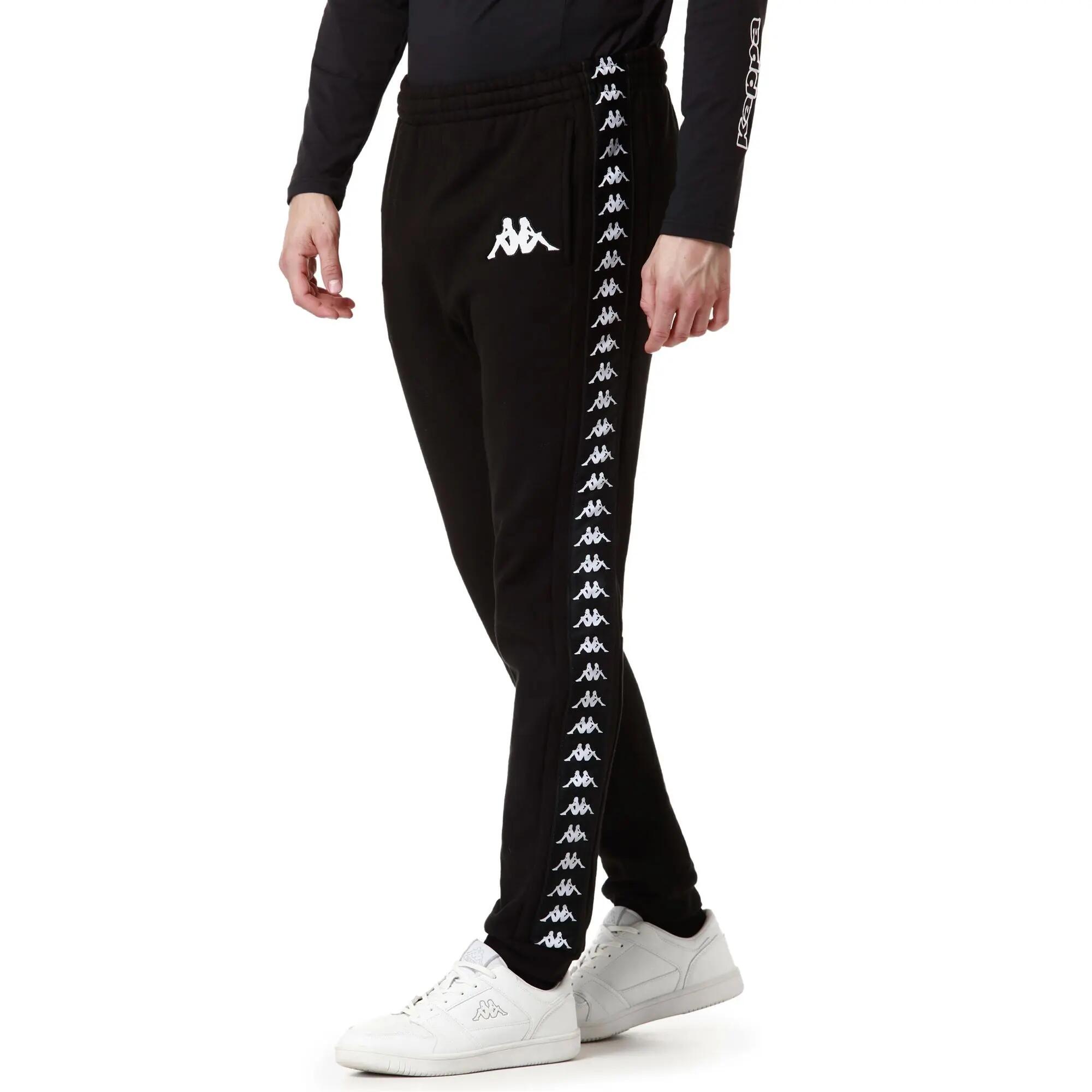 Pantaloni tuta da uomo in cotone nero da sci 5/7
