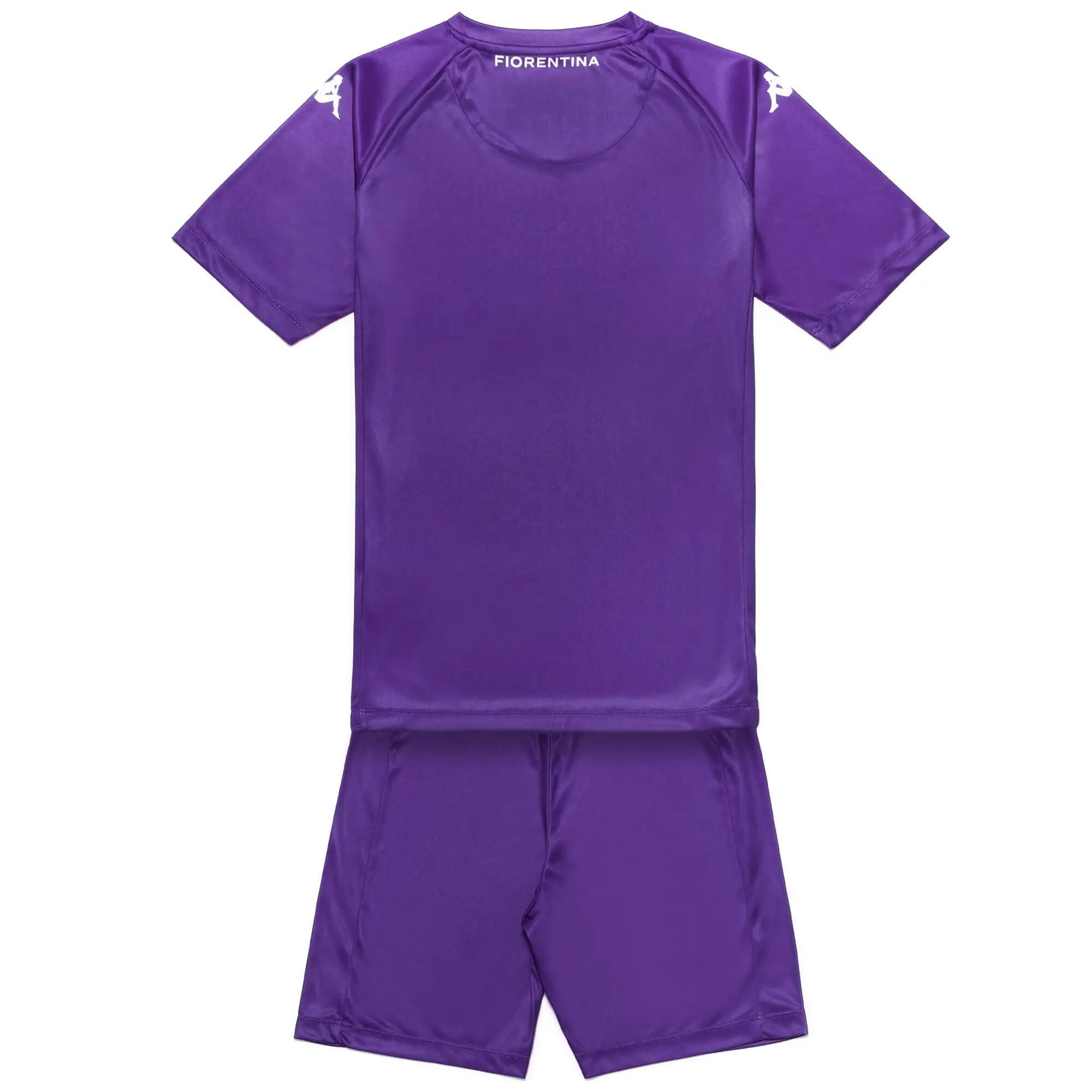 Completo T-Shirt Pantaloncino ACF Fiorentina da Bambino in Poliestere Viola 2/6