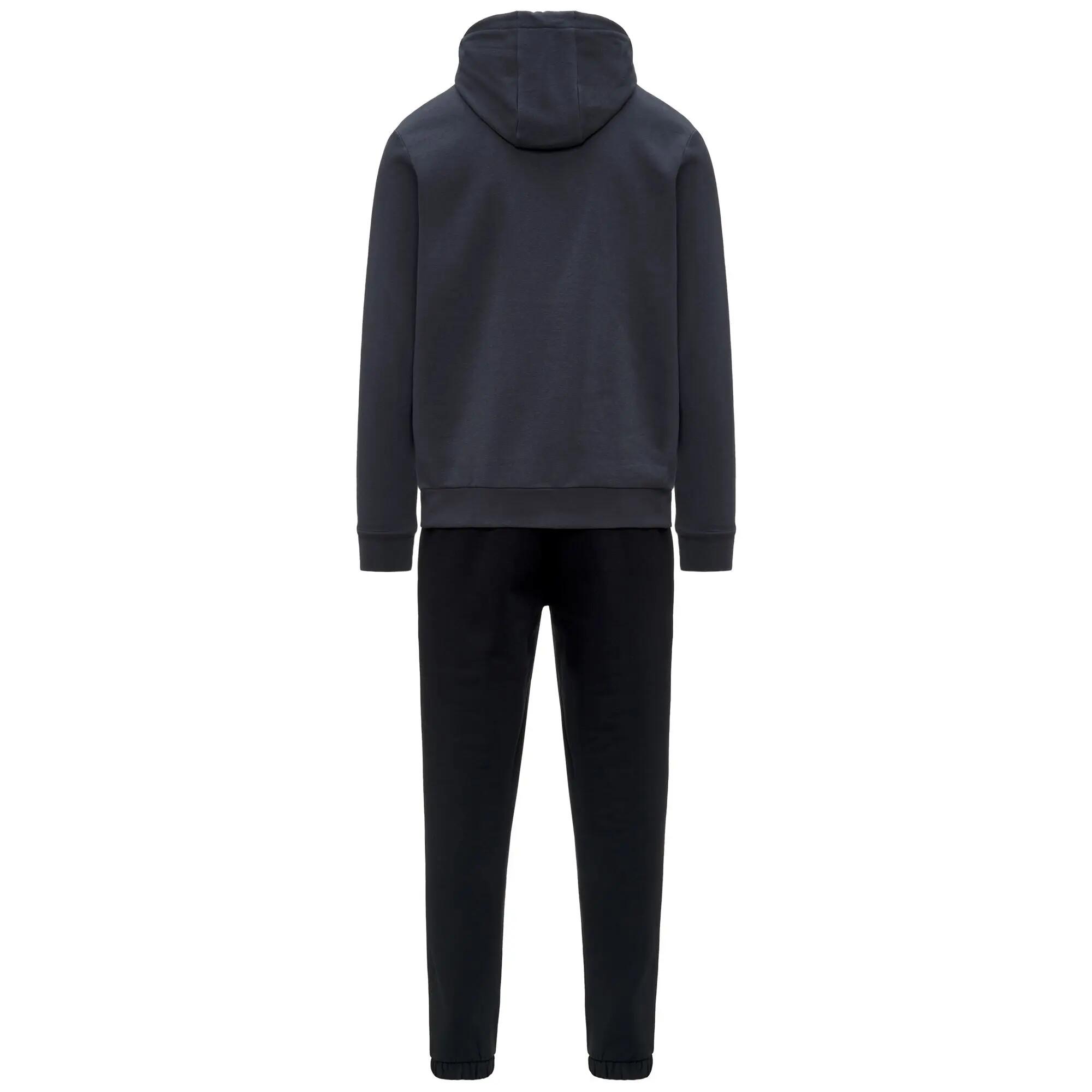 Tuta da uomo in cotone grigio da sportivo 3/4