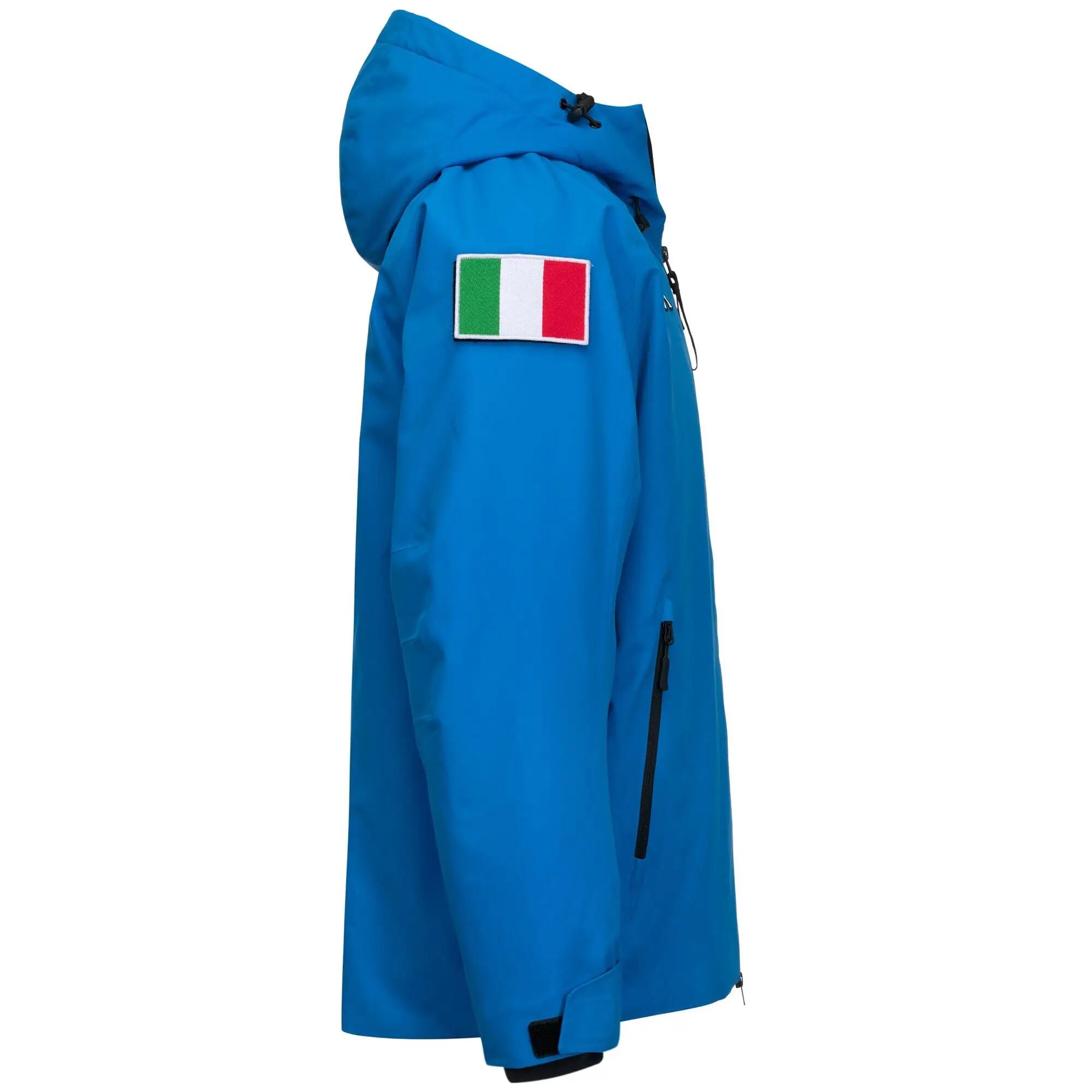 Giubbotto da uomo donna in poliestere blu da sci 2/3