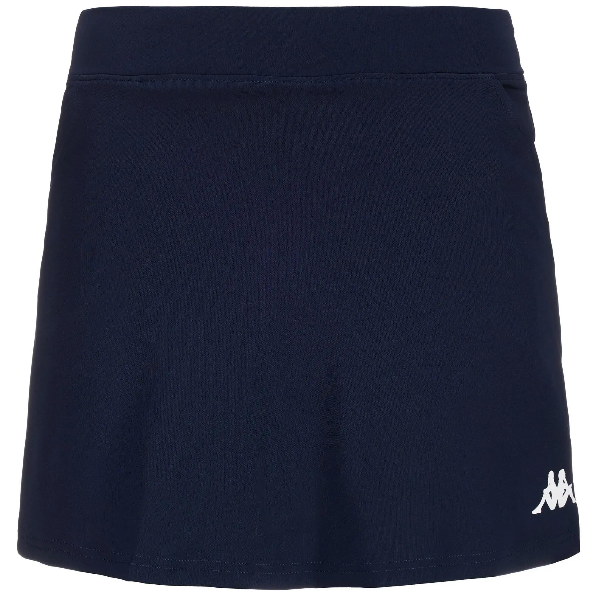 Gonna corta da donna in poliestere blu da golf 1/3