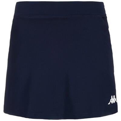 Gonna corta da donna in poliestere blu da golf
