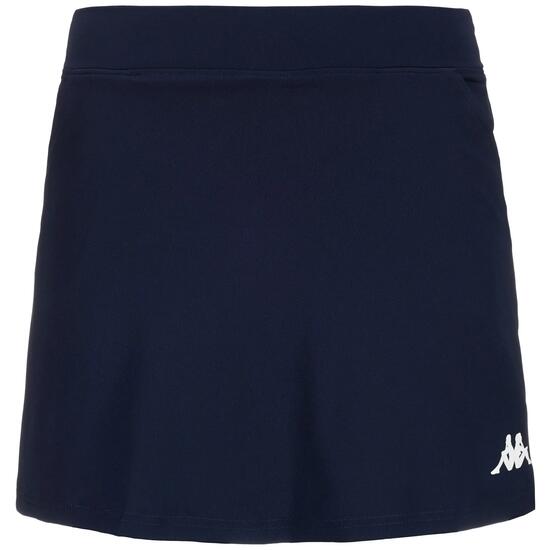 Gonna corta da donna in poliestere blu da golf