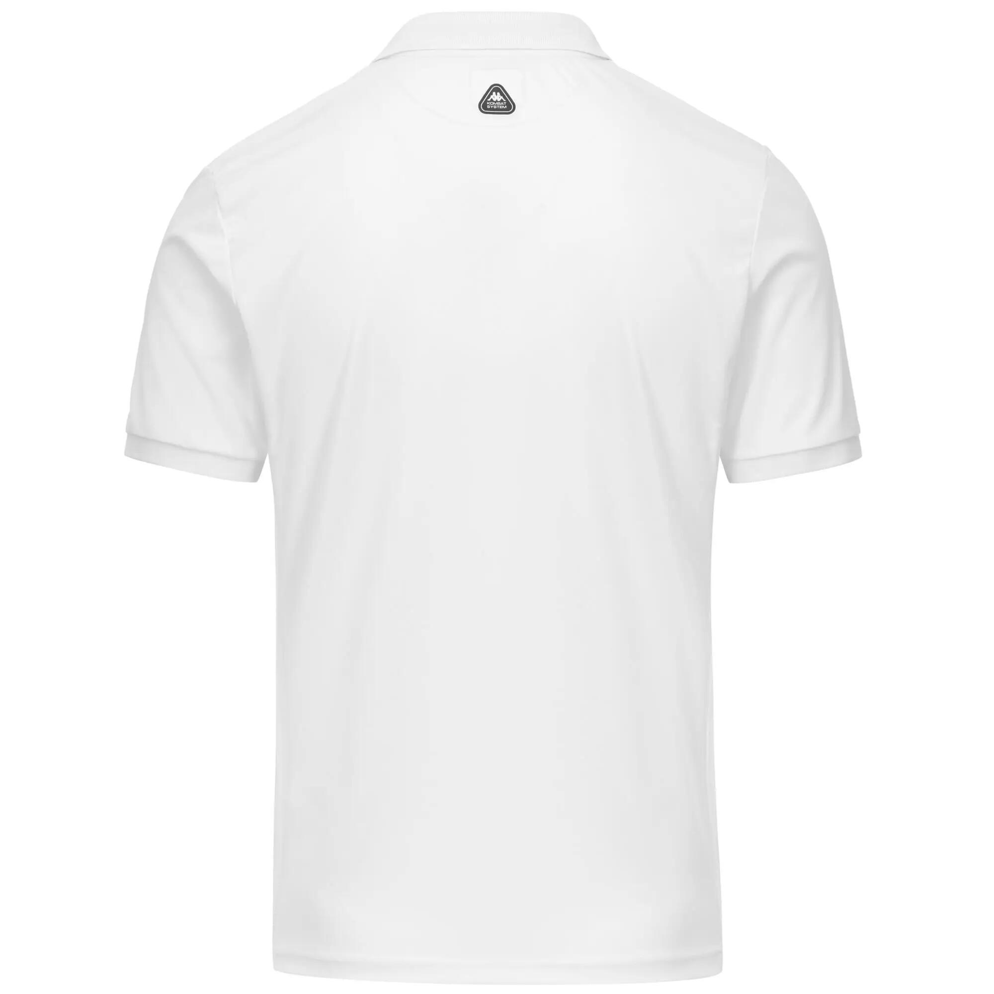 Polo da bambino in poliestere bianco da golf 3/5