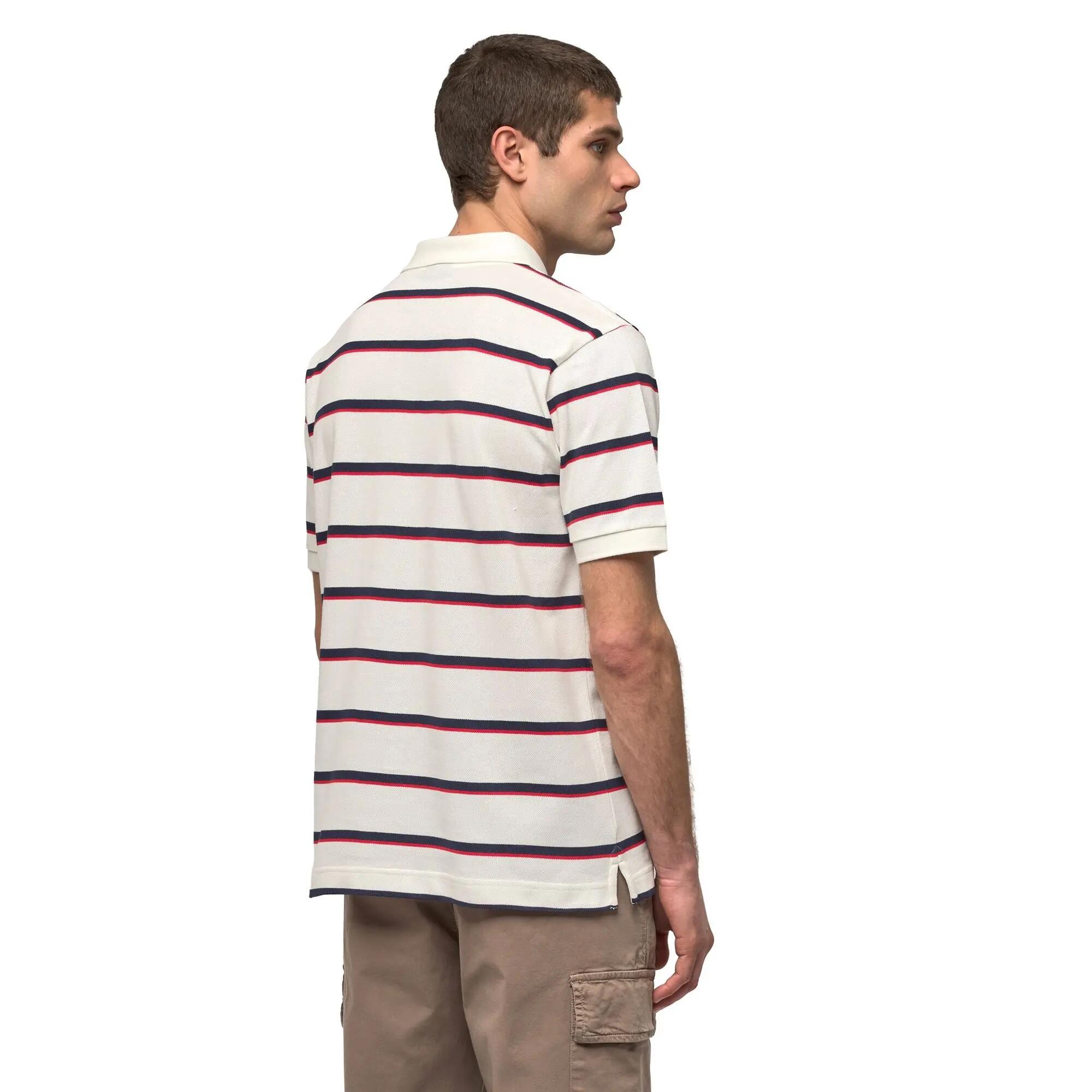 Polo da uomo in cotone bianco da lifestyle 5/6