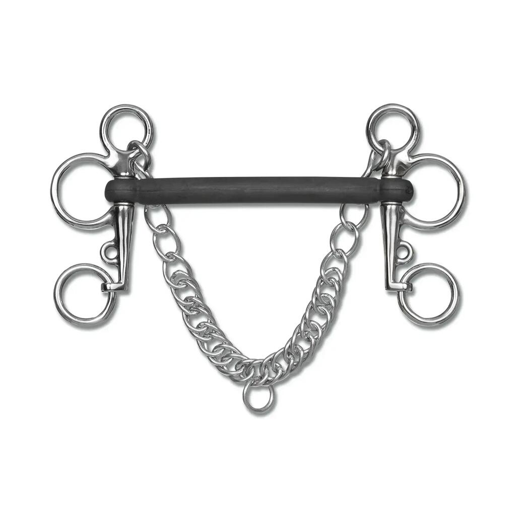 Rubber Pelham, rigid anatomical mouthpiece Waldhausen