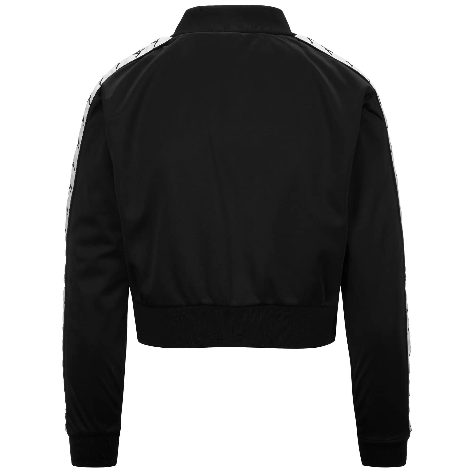 Sweat-shirt zippé pour femme noir pour sport street 3/5