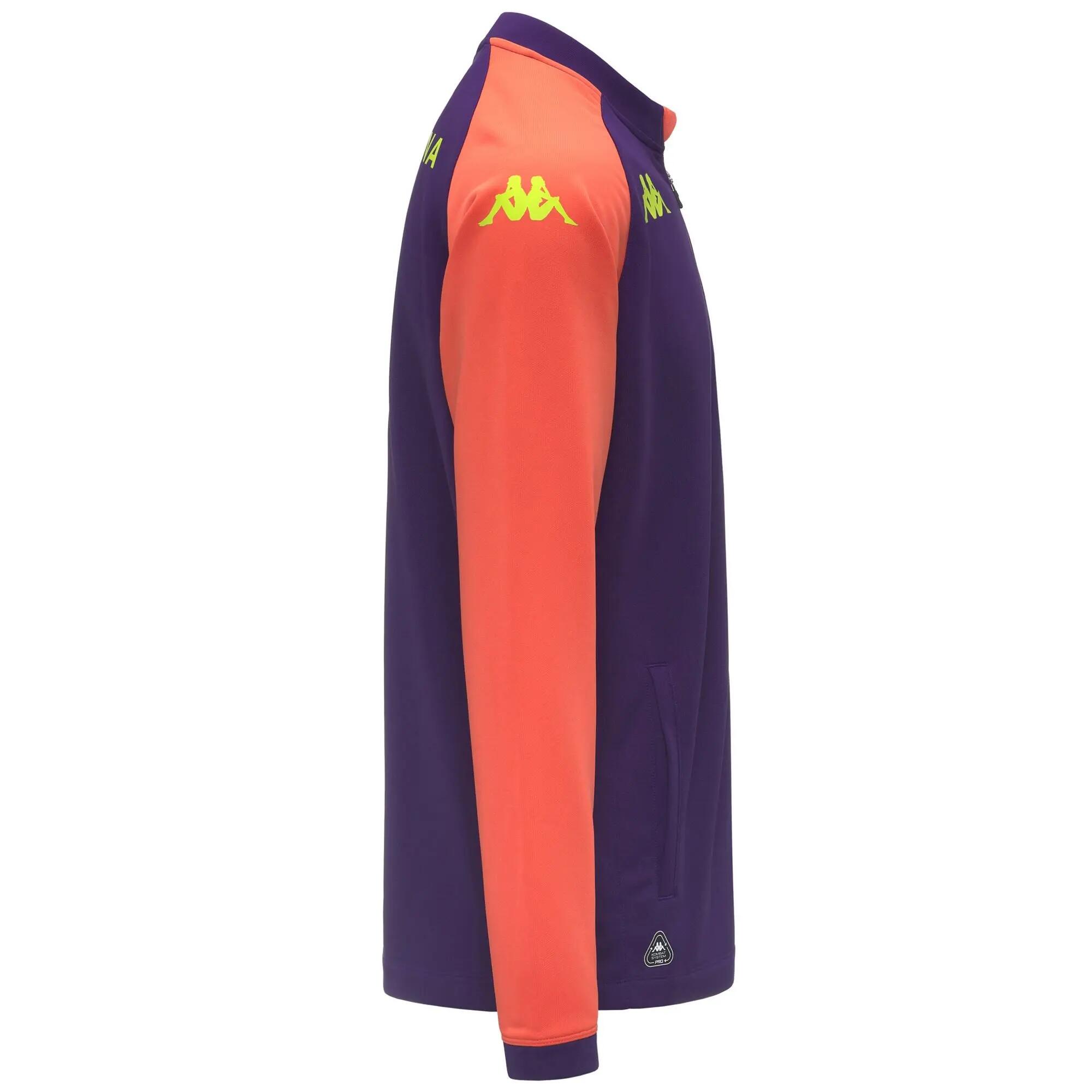 Felpa con Zip ACF Fiorentina da Bambino in Poliestere riciclato Viola 2/3