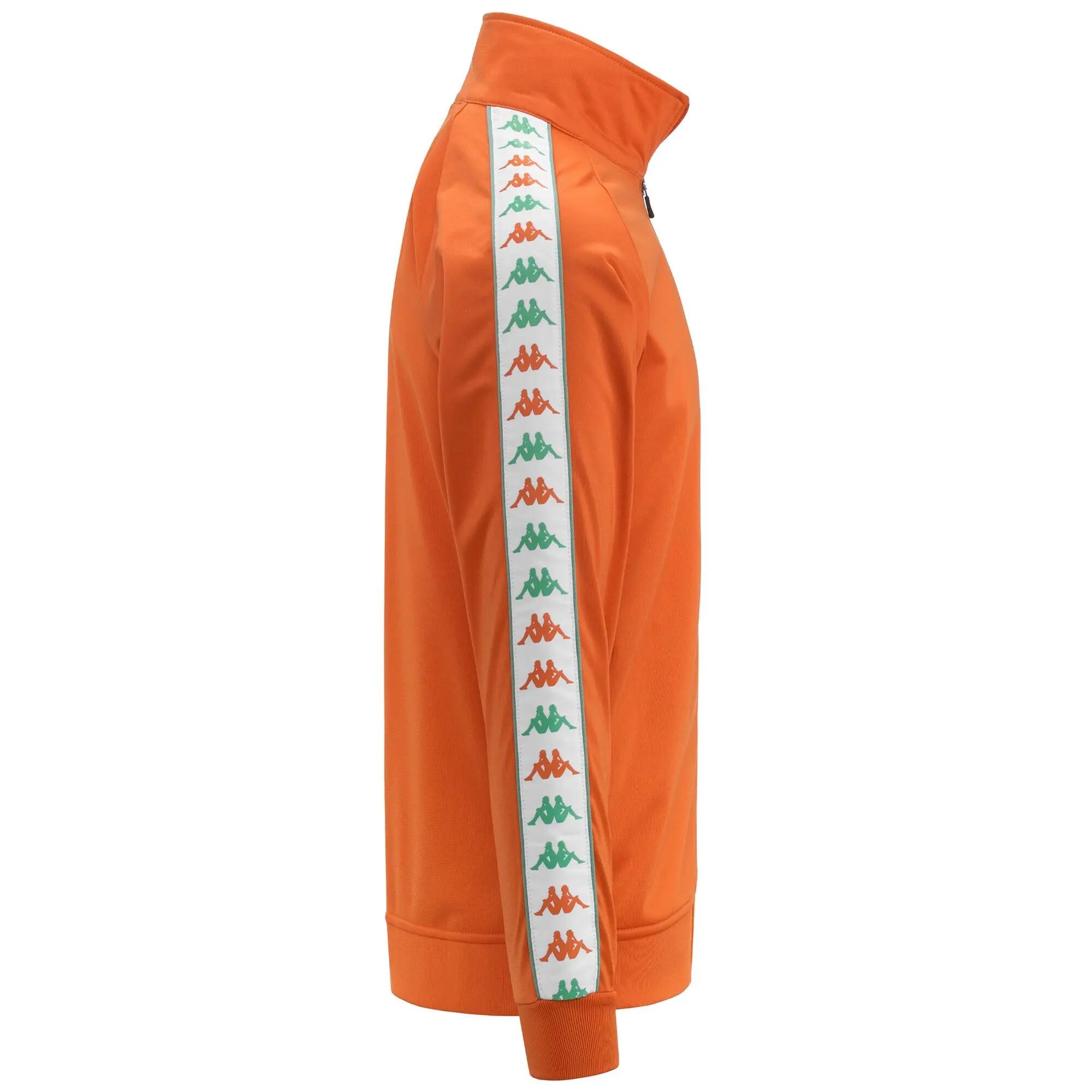 Sweat-shirt zippé pour homme orange pour sport street 2/5