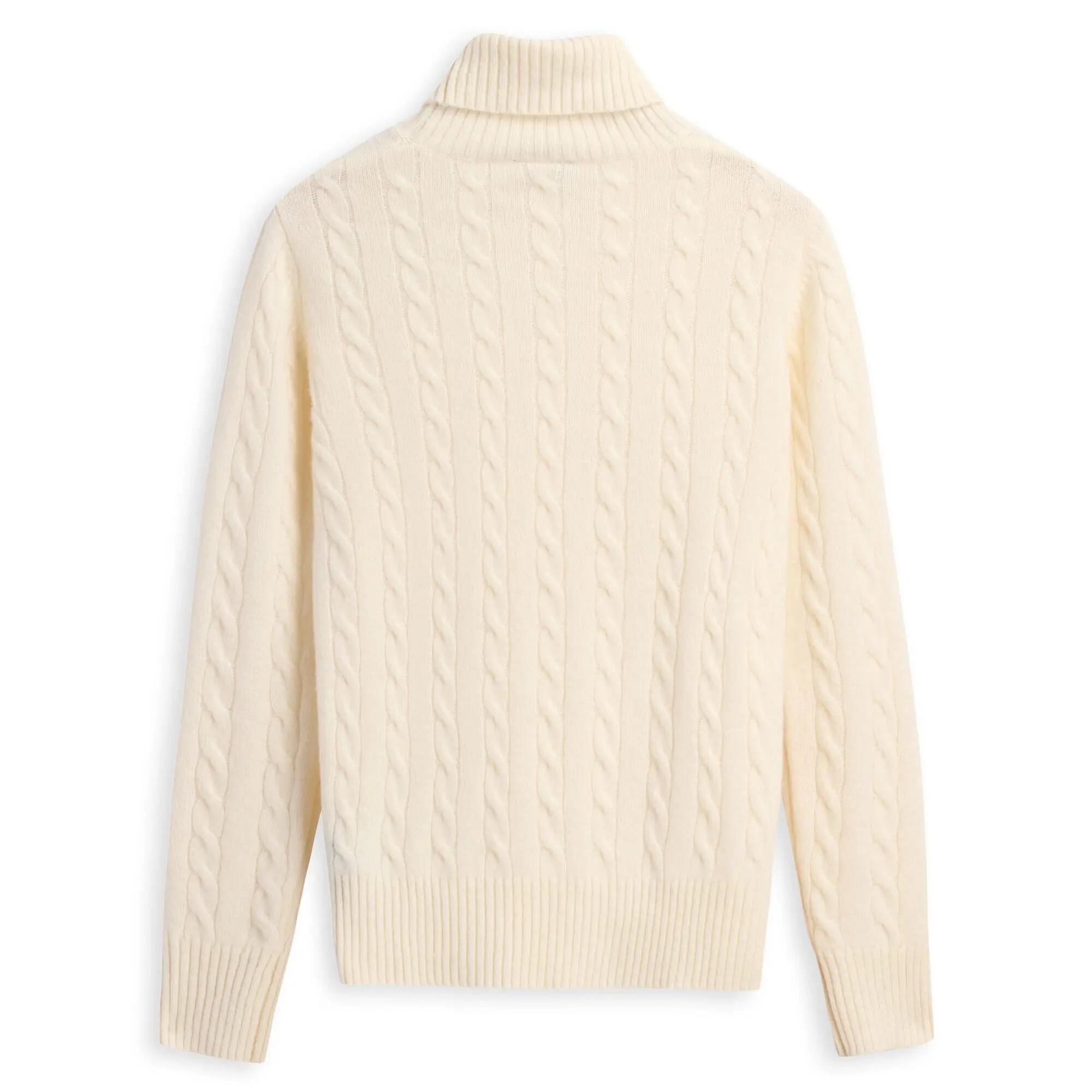 Maglione da donna in lana bianco da lifestyle 2/3