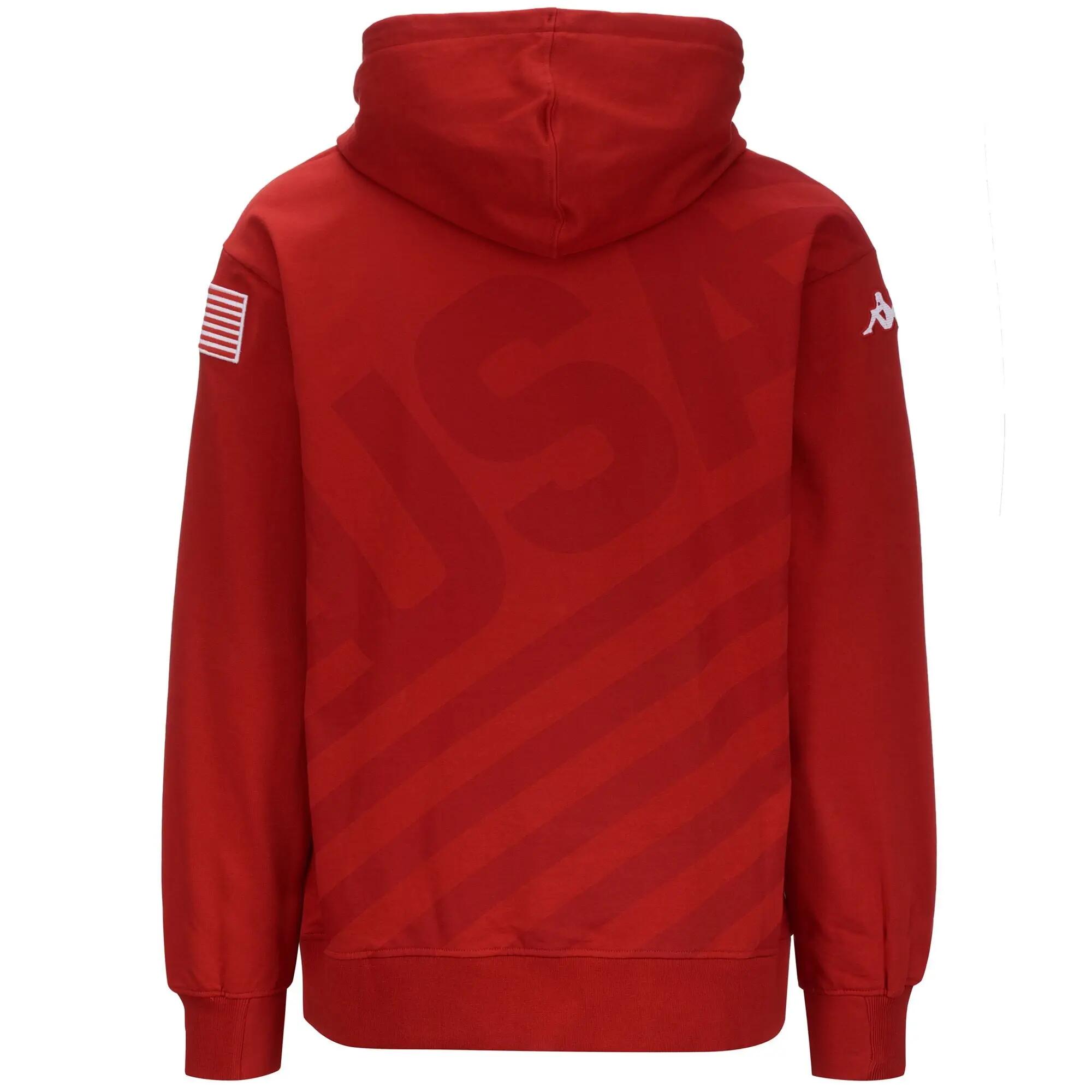 Sweat-shirt pour homme / femme rouge pour ski 4/7