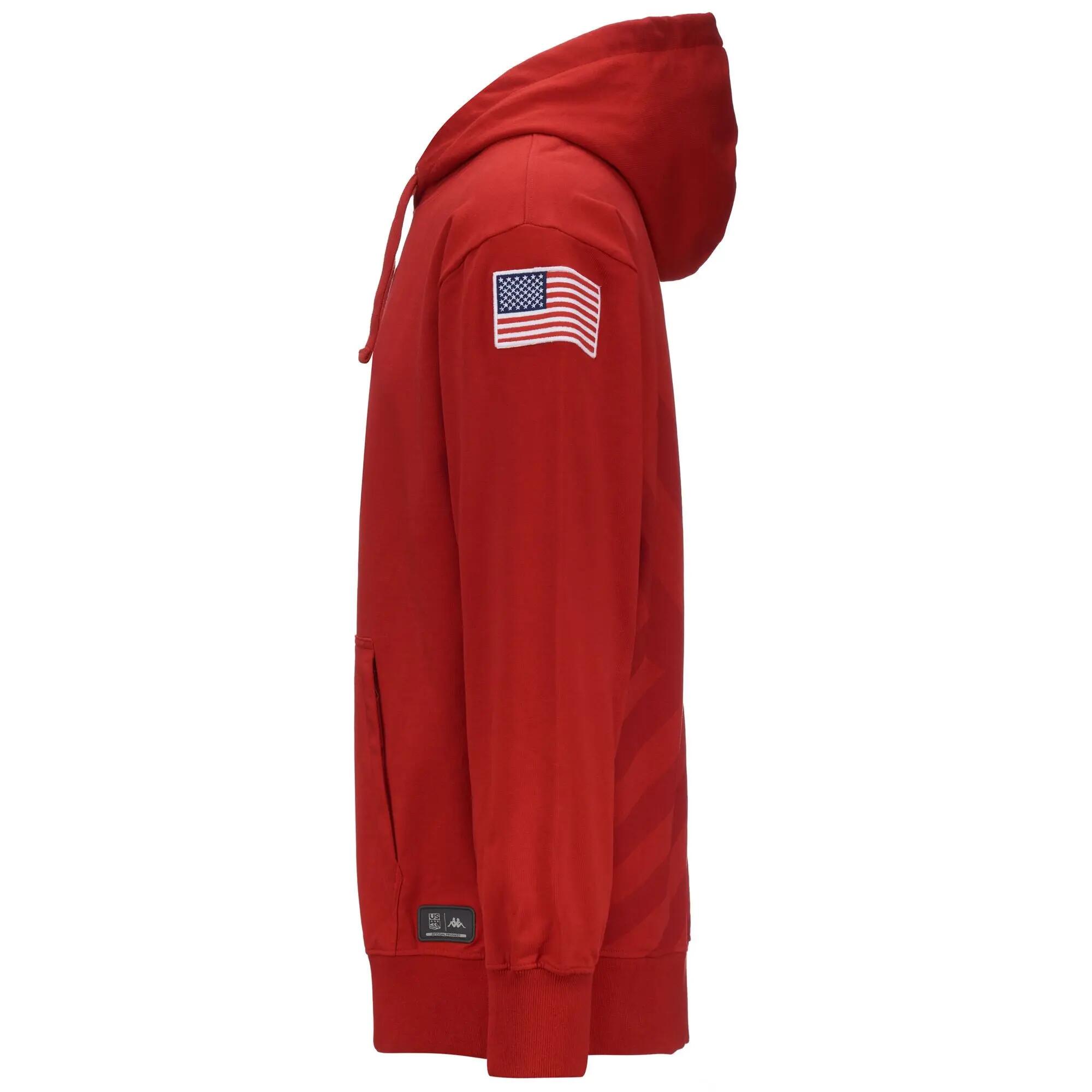 Sweat-shirt pour homme / femme rouge pour ski 3/7