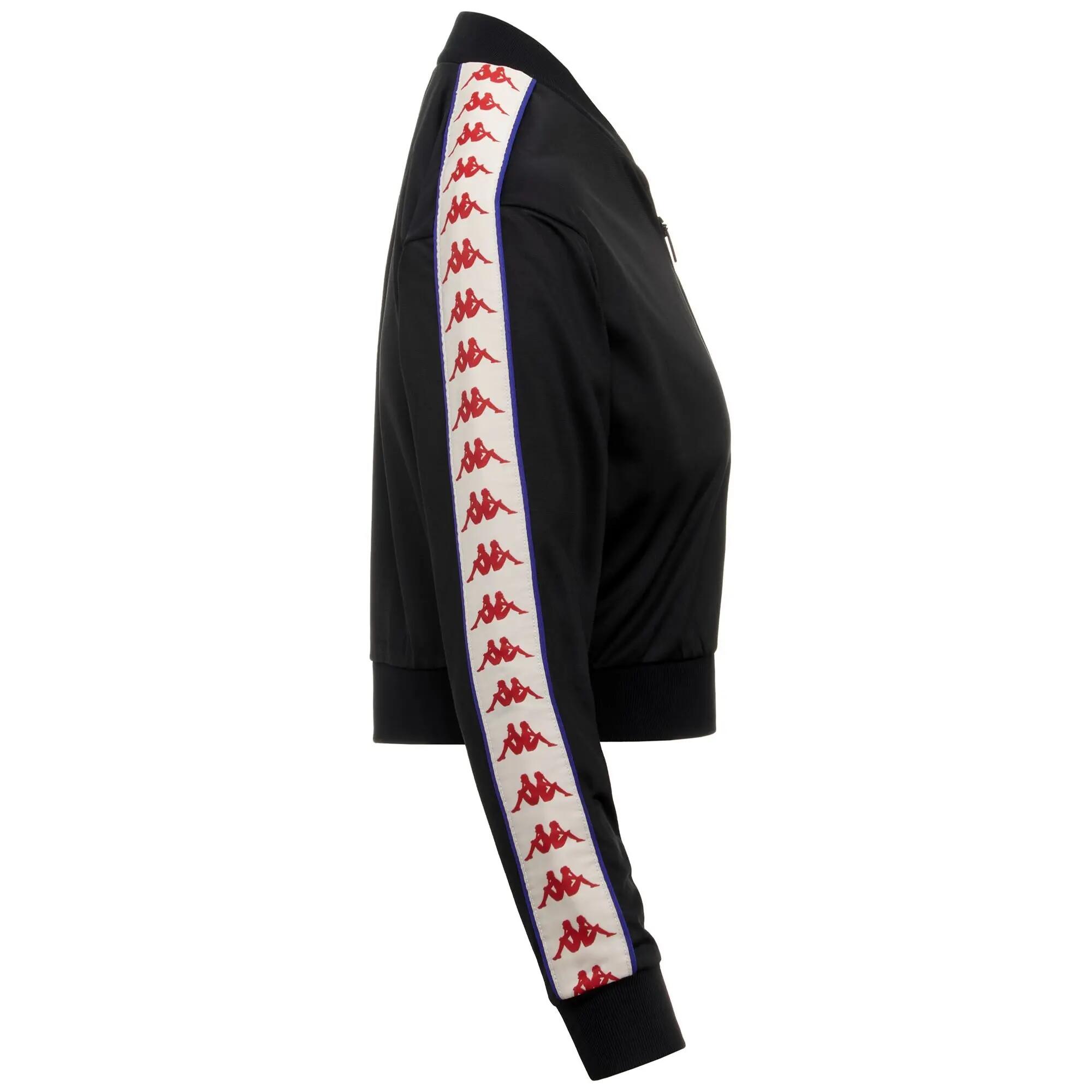 Sweat-shirt zippé pour femme noir pour sport street 2/5