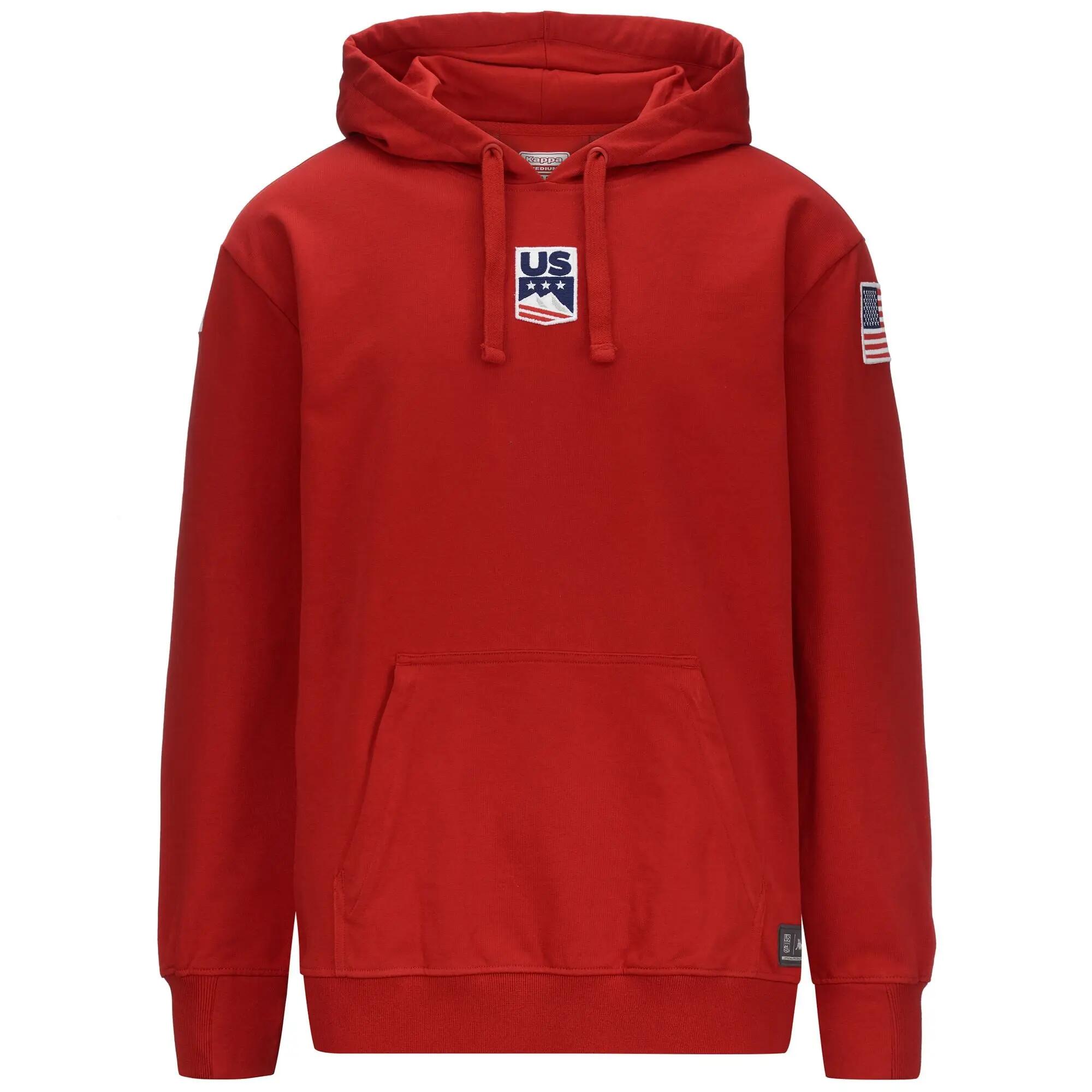Sweat-shirt pour homme / femme rouge pour ski 2/7