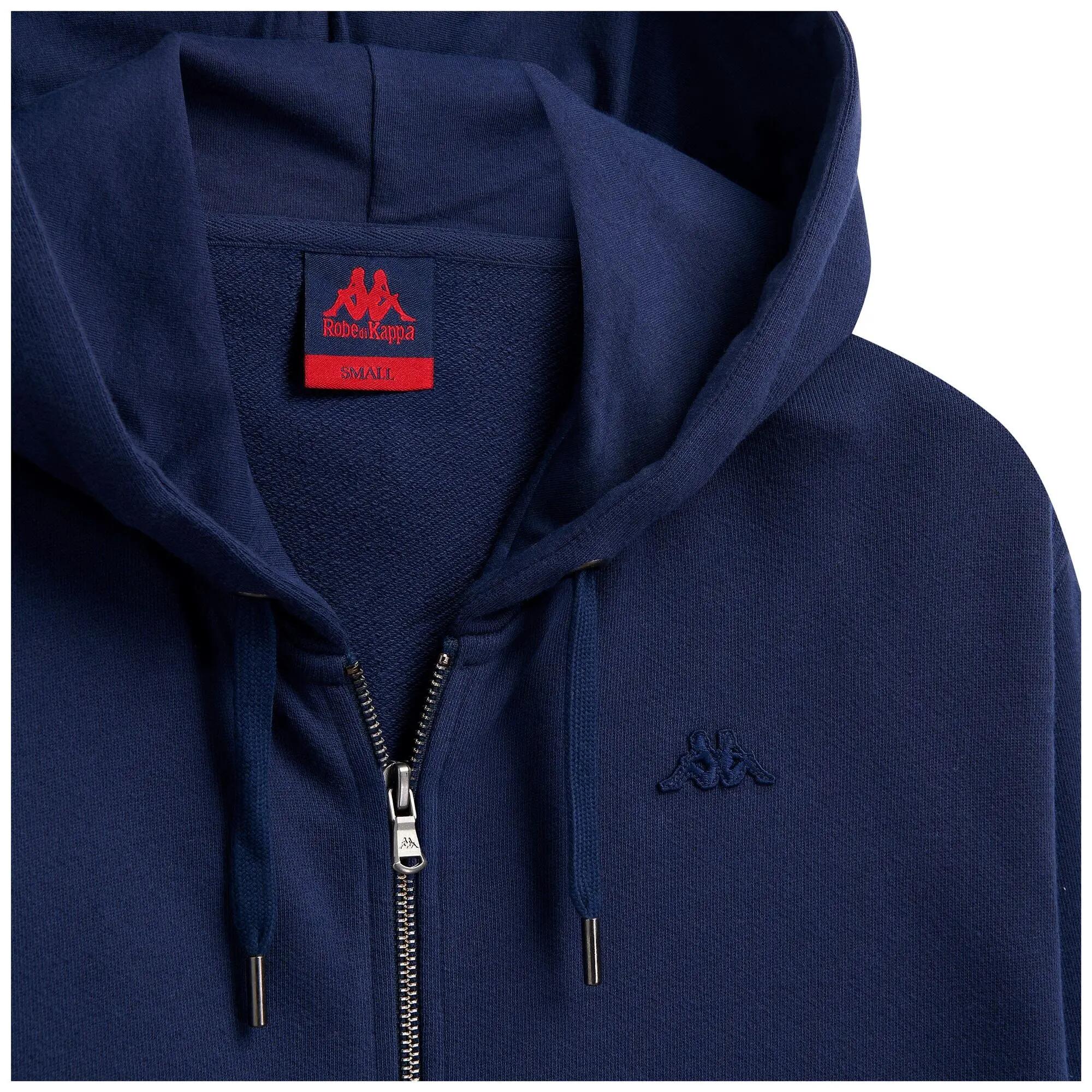 Felpa con zip da donna in cotone blu da lifestyle 3/3