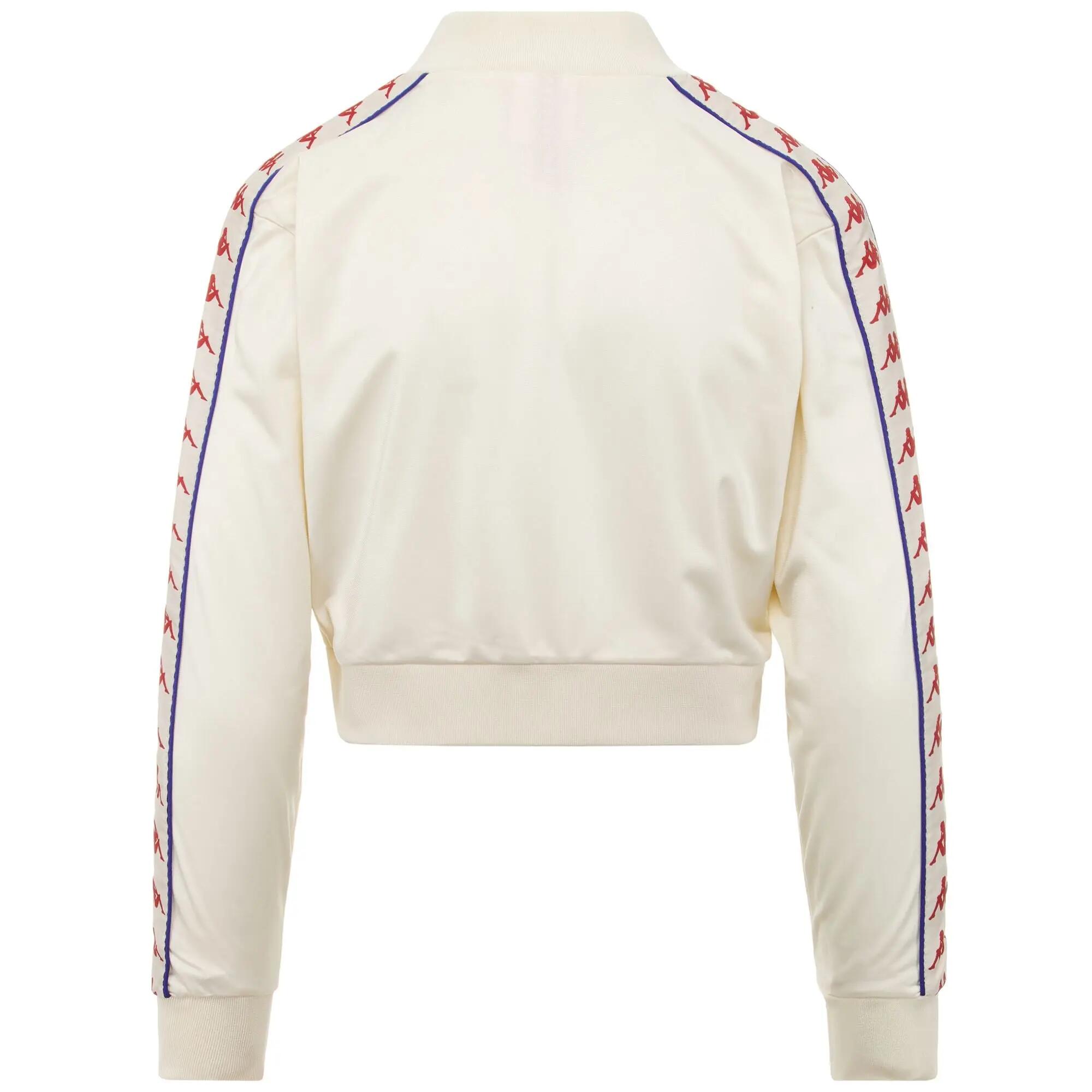 Sweat-shirt zippé pour femme blanc pour sport street 3/5