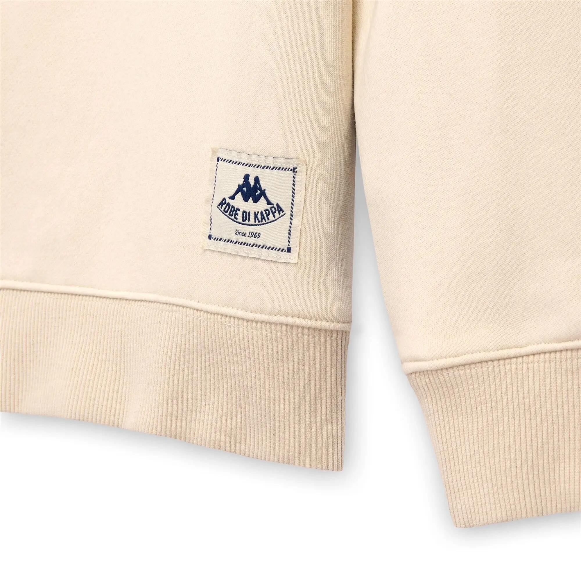 Felpa da donna in cotone beige da casual 3/3