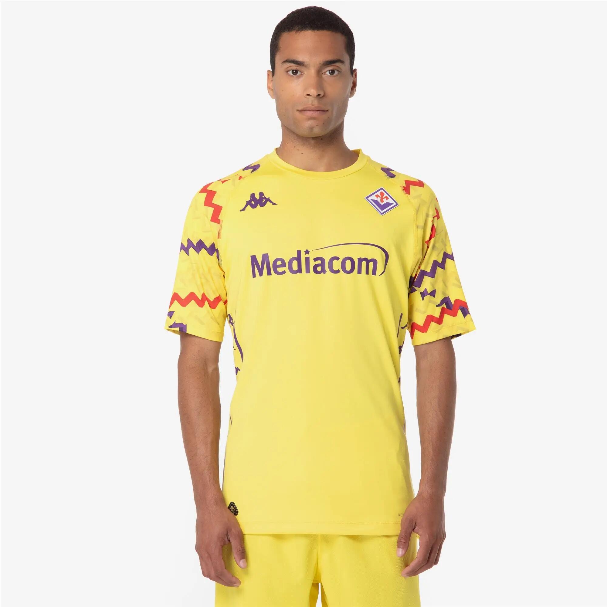T-Shirt ACF Fiorentina da Uomo in Poliestere riciclato Giallo 5/7