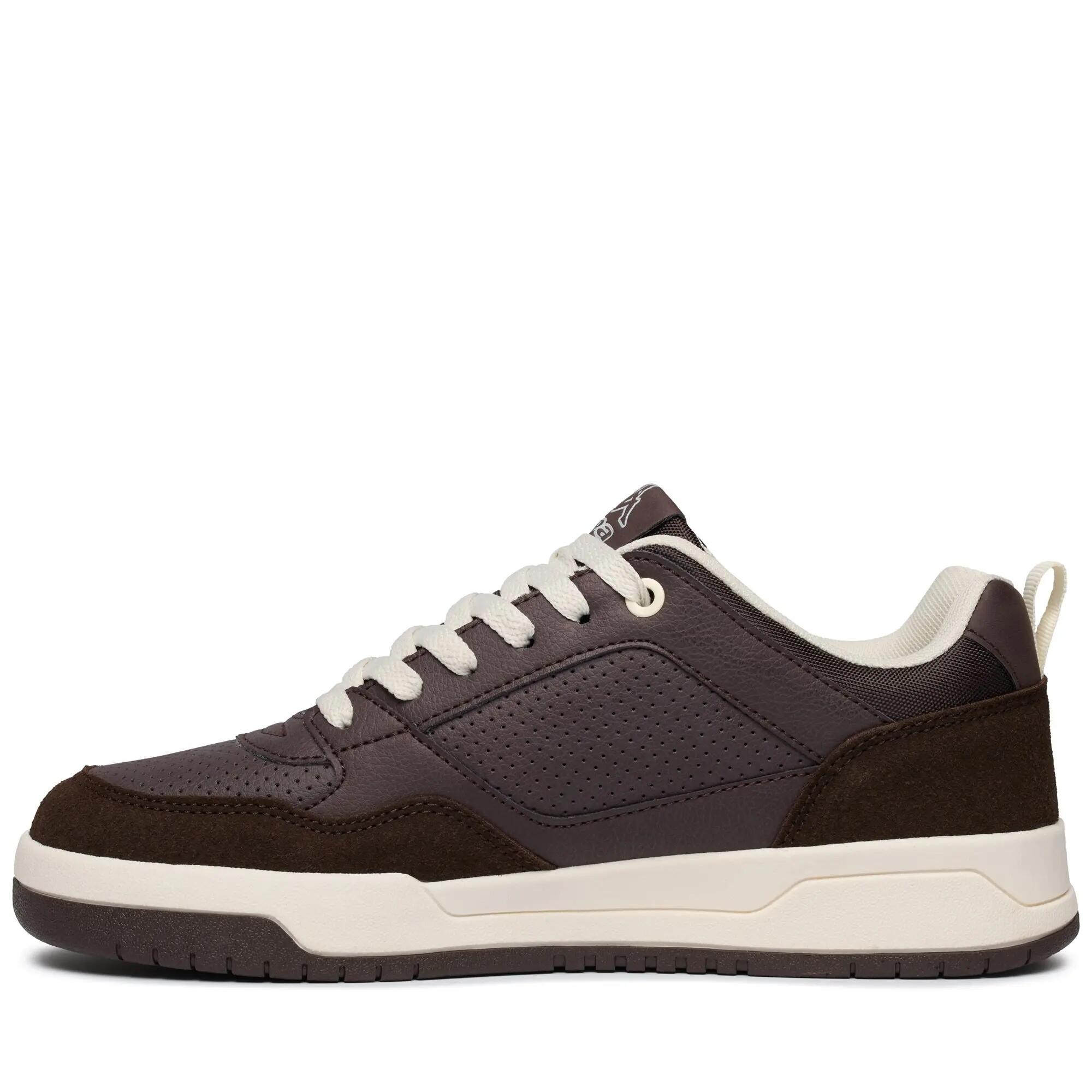 Sneakers bassa da uomo in poliuretano marrone da fitness 4/5