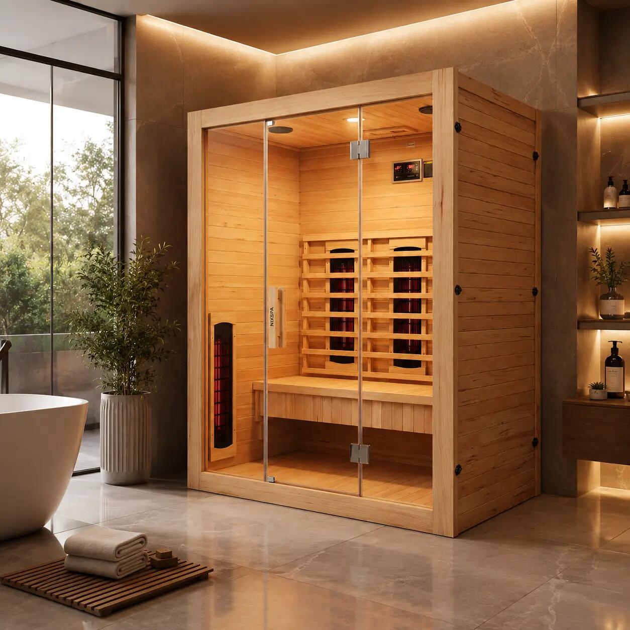 Sauna de infrarrojos para casa 3 personas 2/7