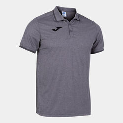 Polo Manga Corta Fútbol Hombre Joma Campus III Gris Melange