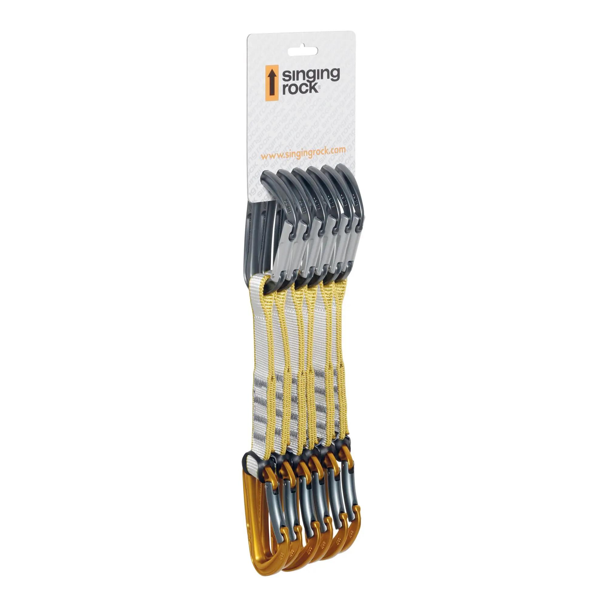 Dégaines Singing Rock Colt Express 17 cm 6er-Pack Karabiner Leichtmetall Keylock 2/2