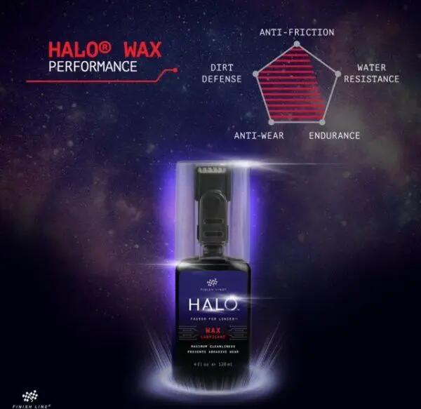 Cire de Chaîne Finish Line Halo WAX 120ml + Applicateur Smart Luber 2/3