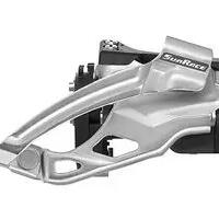 High-Quality Front Derailleur Sunrace MS66 2x10 Dual Pull Silver