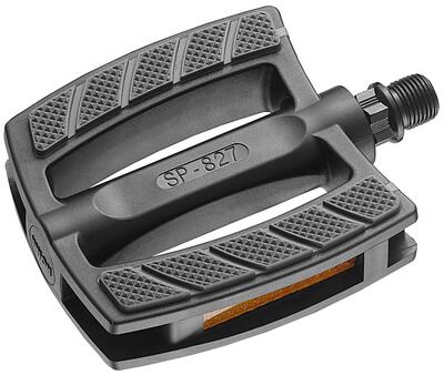 Union sp-827 fietspedaal kunststof zwart met antislip