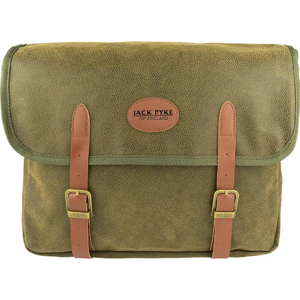Jack Pyke Logo Leather Trim Messenger Bag