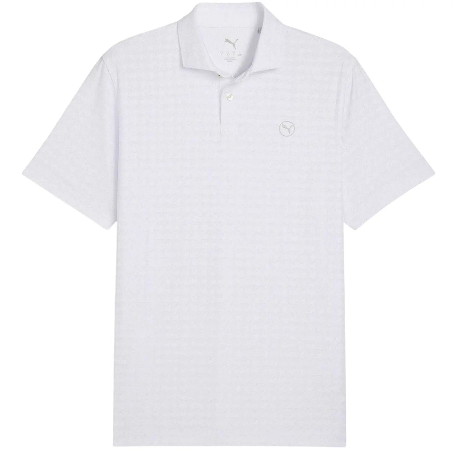Puma Mens Mattr Houndstooth Performance Polo Shirt